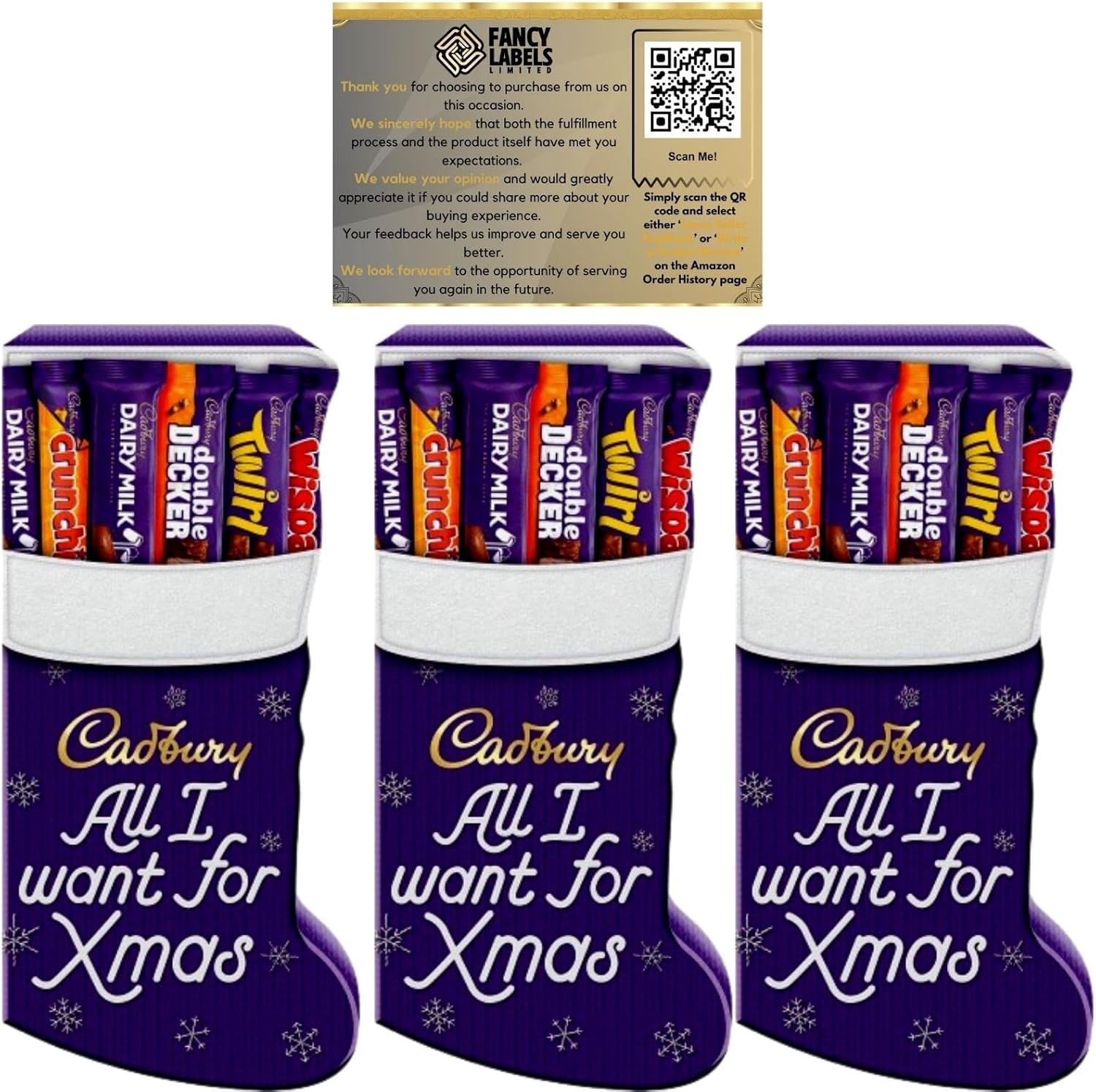Chocolate Christmas Gifts Bundle With Cadbury Large Stocking Chocolate