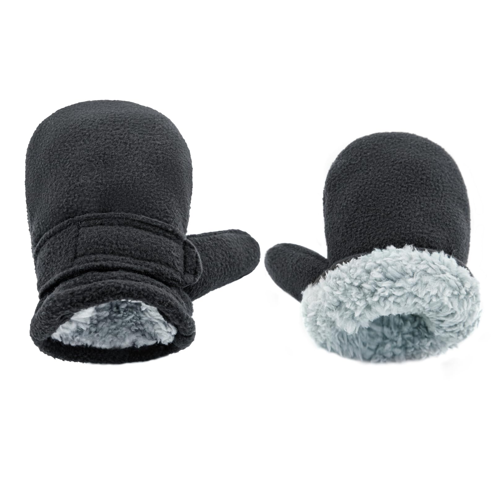BAVST Baby Toddler Winter Mittens Girls Warm Fleece Lined Gloves Kids Sherpa Lined Mittens for Boys