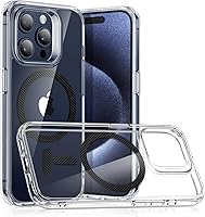 Vista 31 de ESR Serie Cloud Funda para iPhone 15 Pro con MagSafe, soporta carga magnética, delgada, de silicona líquida, absorción de golpes, protección
