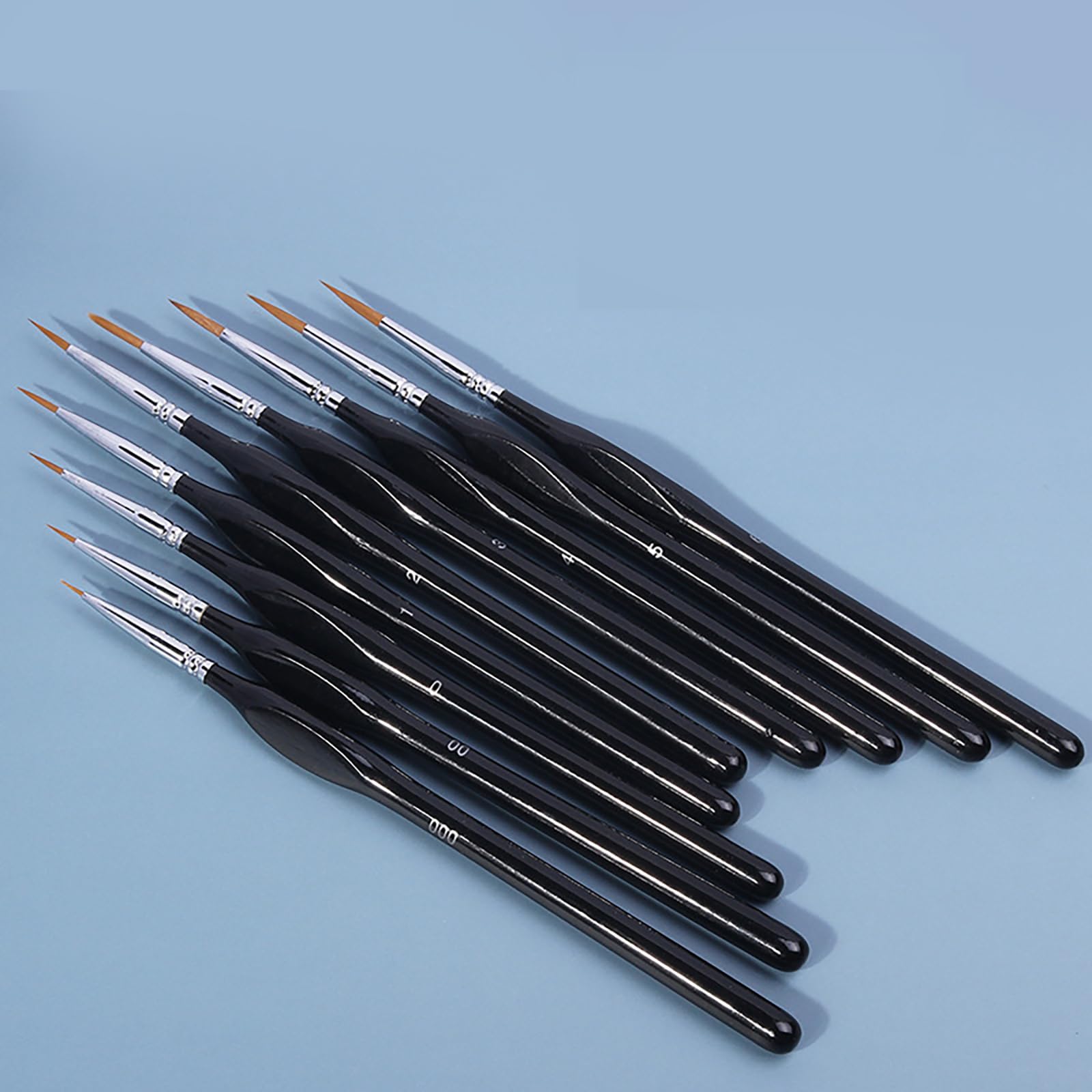 Ensemble de 18 pinceaux pour détails Fins, Petits modèles, pinceaux pour Figurines 40k, pinceaux Miniatures pour Acrylique, Aquarelle, Huile, Visage, Ongles, Dessin au Trait
