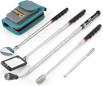 Sponsored Ad - Telescoping Magnetic Pickup Tool Set, Inspection Mirror Telescoping, LED Flashlight, Cool Gadgets for Men, Stocking Stuffers, Gifts for Dad, Husband, Kids, Boyfriend, Magnet Stick