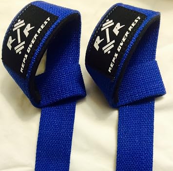 Lifting Wrist Straps 1 Pair - Heavy Duty Cotton - Neoprene Padded - for Weightlifting/Powerlifting/Bodybuilding/Crossfit/Strength Training