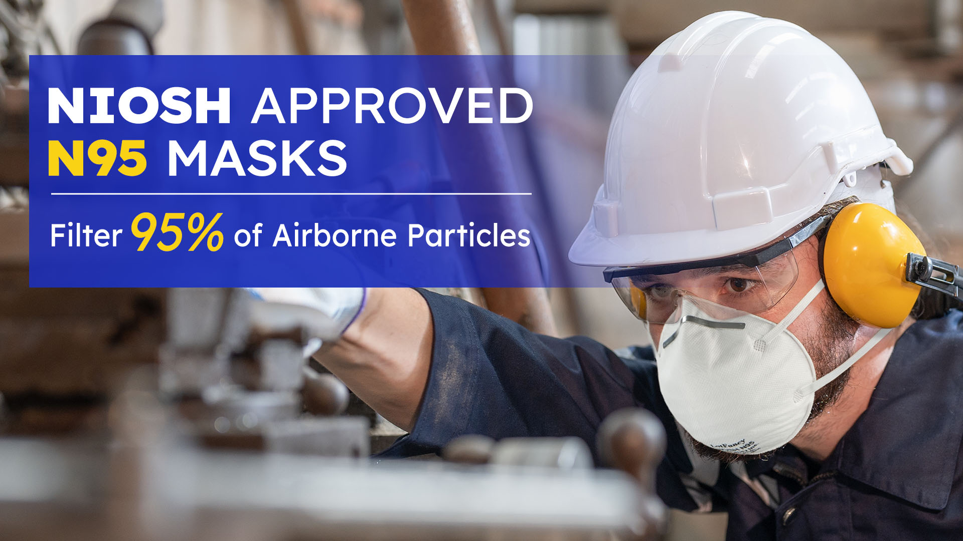 NIOSH N95 Mask, 20PCS Particulate Respirator, Disposable Face Mask