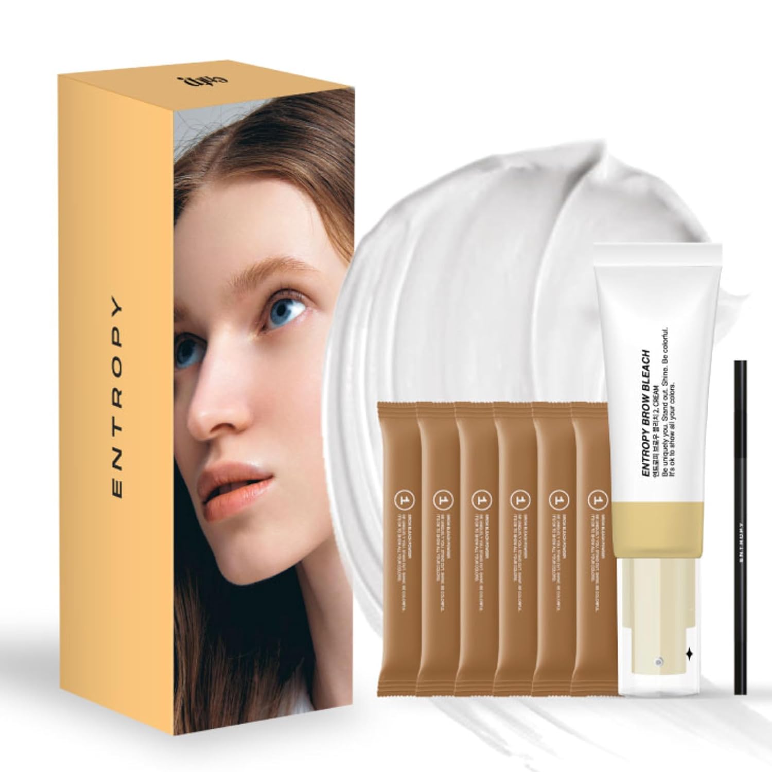 Entropy Makeup Brow Bleach - Gentle at-home brow lightening kit