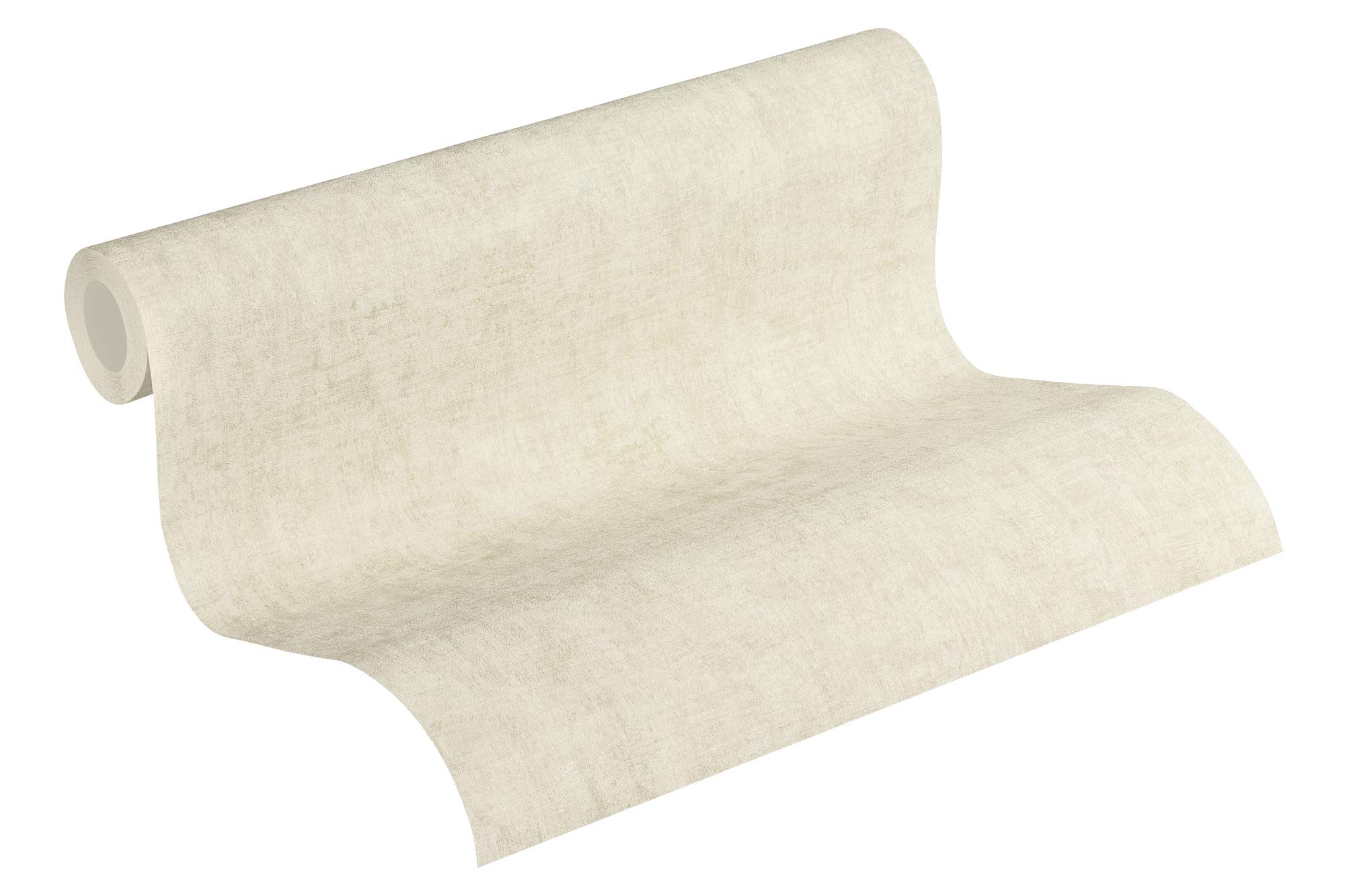 Livingwalls Plain Wallpaper Cosy & Relax New Walls A.S. Création Non-Woven Wallpaper 10.05 m x 0.53 m Creme Made in Germany 374234 37423-4