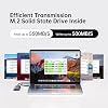 SSK 2 TB SSD القرص الصلب الخارجي، محرك أقراص SSD خارجي محمول يصل إلى 550 ميجابايت/ثانية، محركات أقراص USB 3.2 Gen2 الخارجية ذات الحالة الصلبة لأجهزة iPhone 15/Pro، Windows، Mac، Android مع ضوء LED، TRIM، SMART المدعومة
