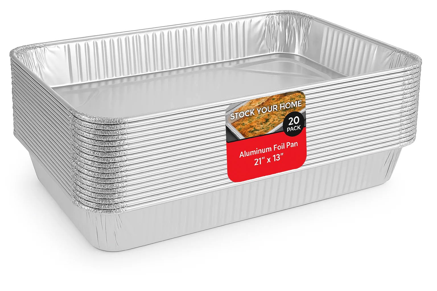 Stock Your Home 21x13 Aluminum Pans