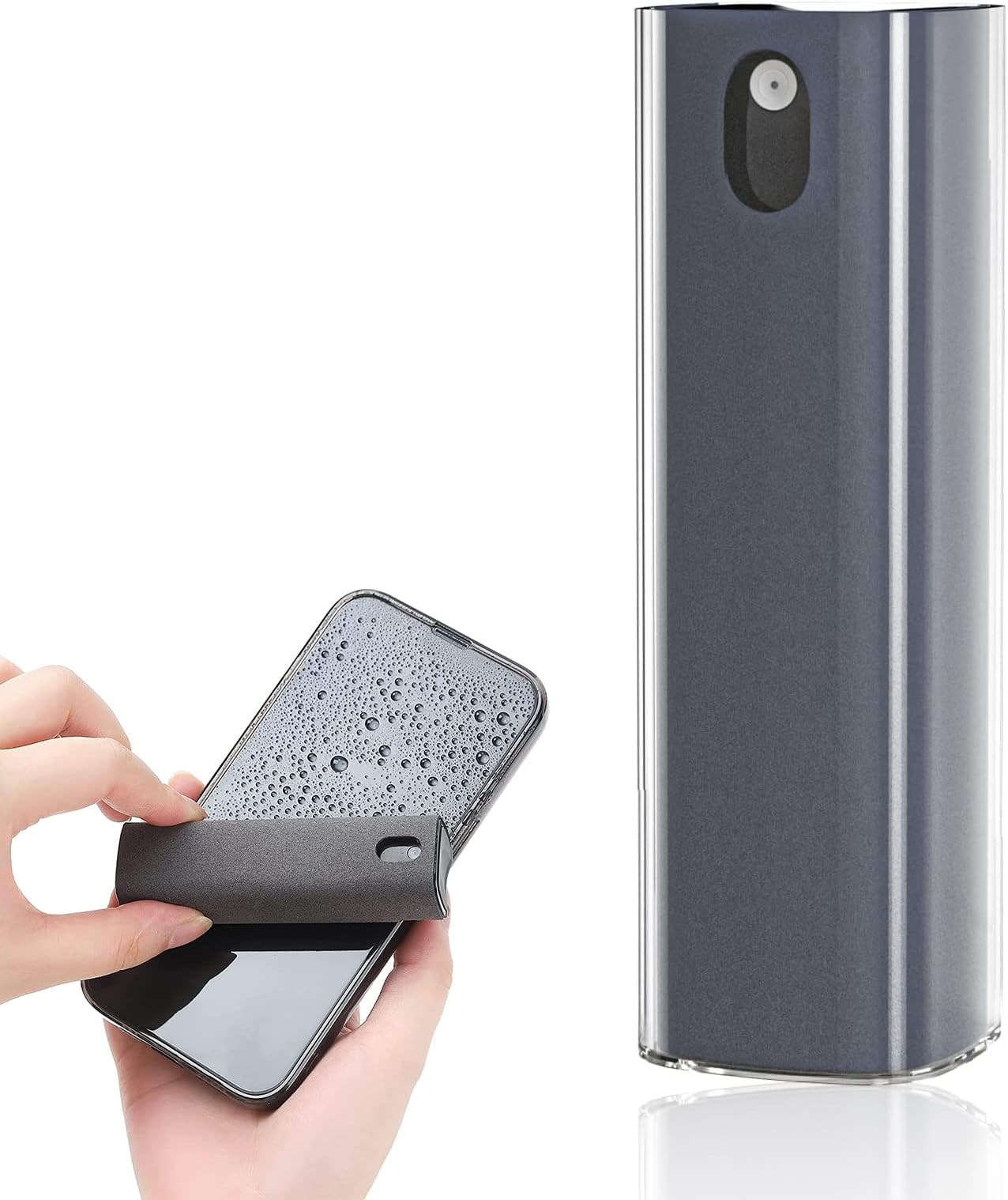 Screen Cleaner Kit (Liquid NOT Included), 3 in 1 Screen Cleaner Tool with Microfiber Cloth, Portable Refillable Laptop Screen Cleaner Spray Bottle for Phone/TV/Monitor/Computer/Car Screen