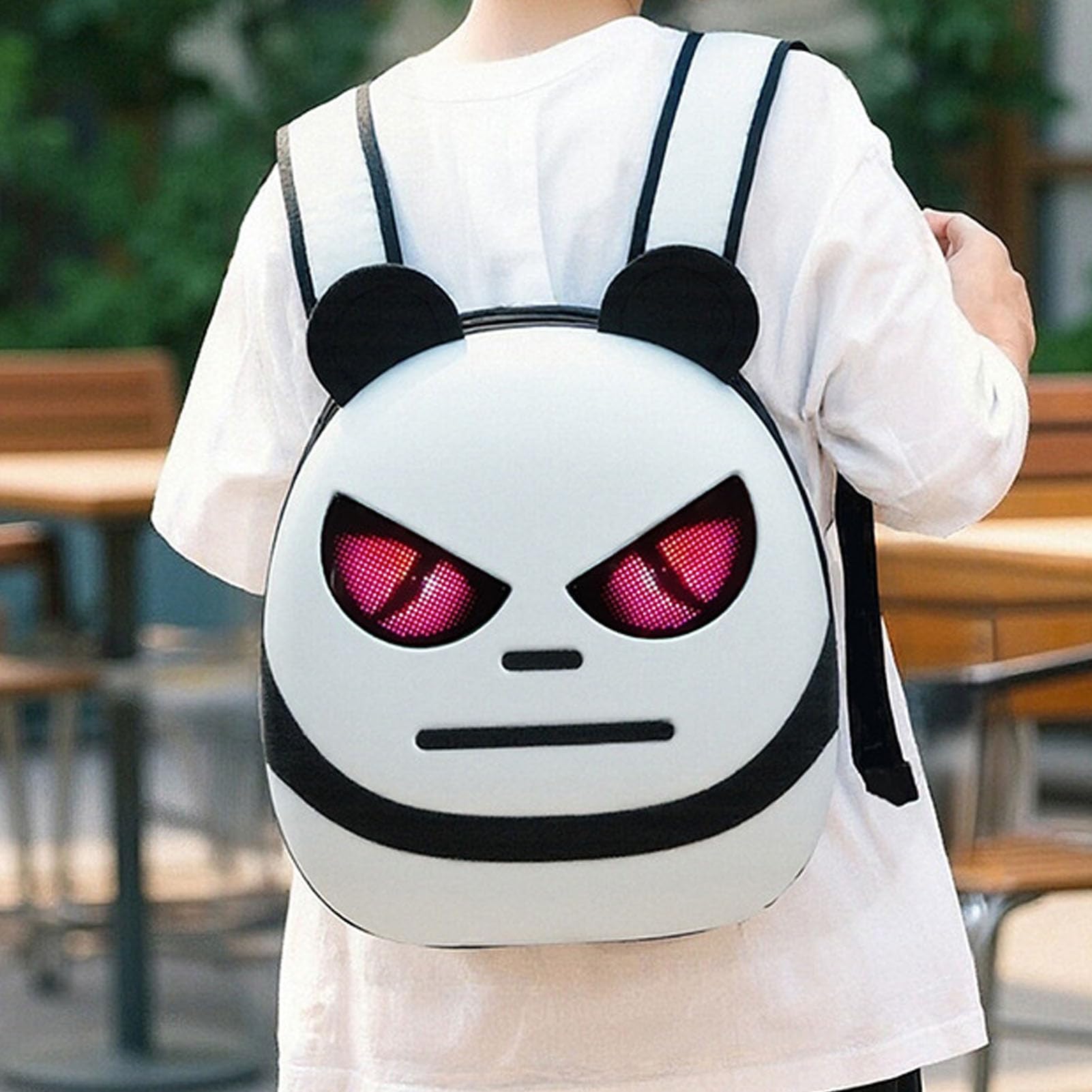 Mochila LED para Montar a Caballo, Resistente Al Agua, Pantalla Programable, Diseño Elegante para Ciclistas y Viajeros, 14x12,5x3,5 Pulgadas