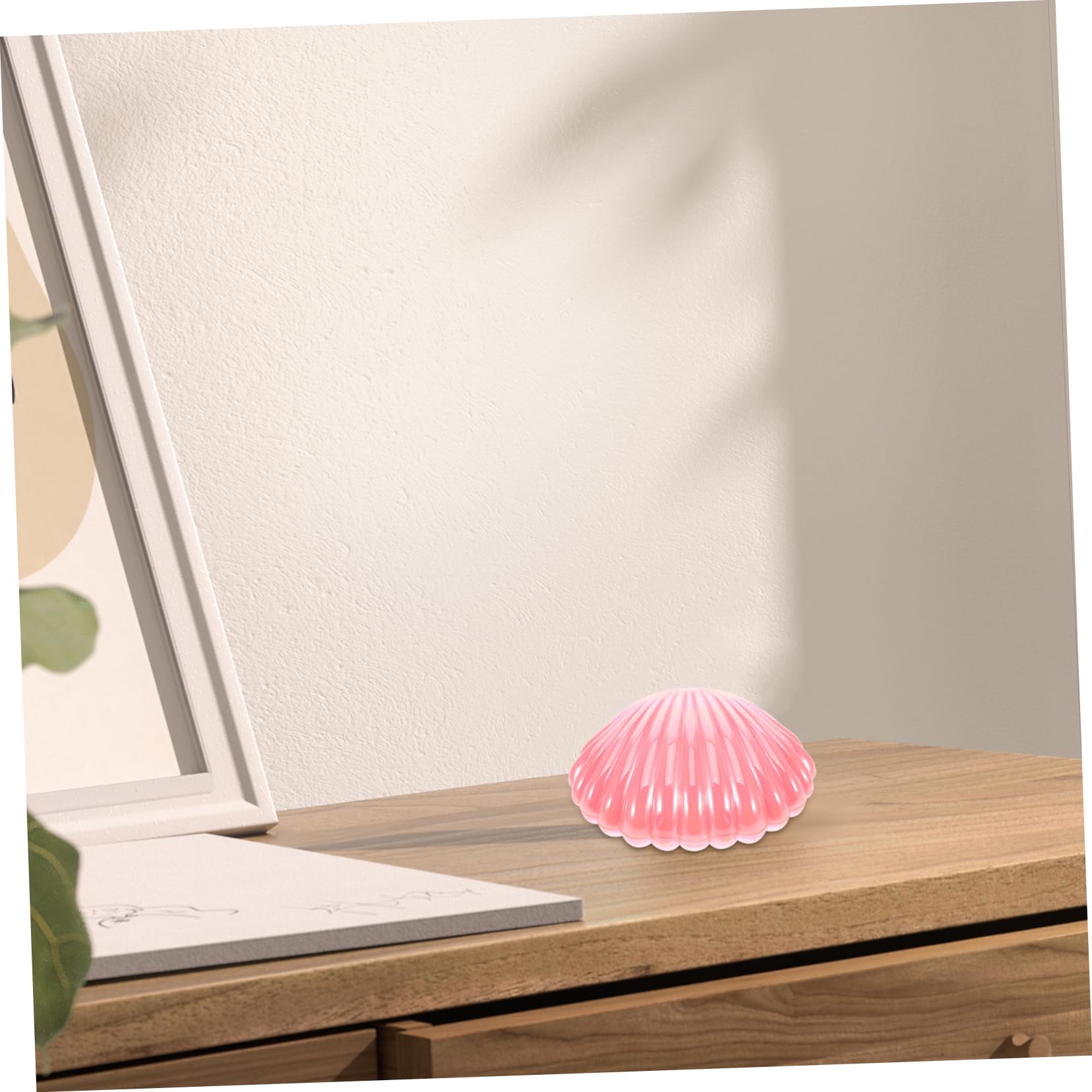 Vassoio Decorativo A Forma Di Conchiglia In Resina Rosa, Per Gioielli E Chiavi, Elegante Portagioie E Organizer Da Tavolo Per Anelli E Collane