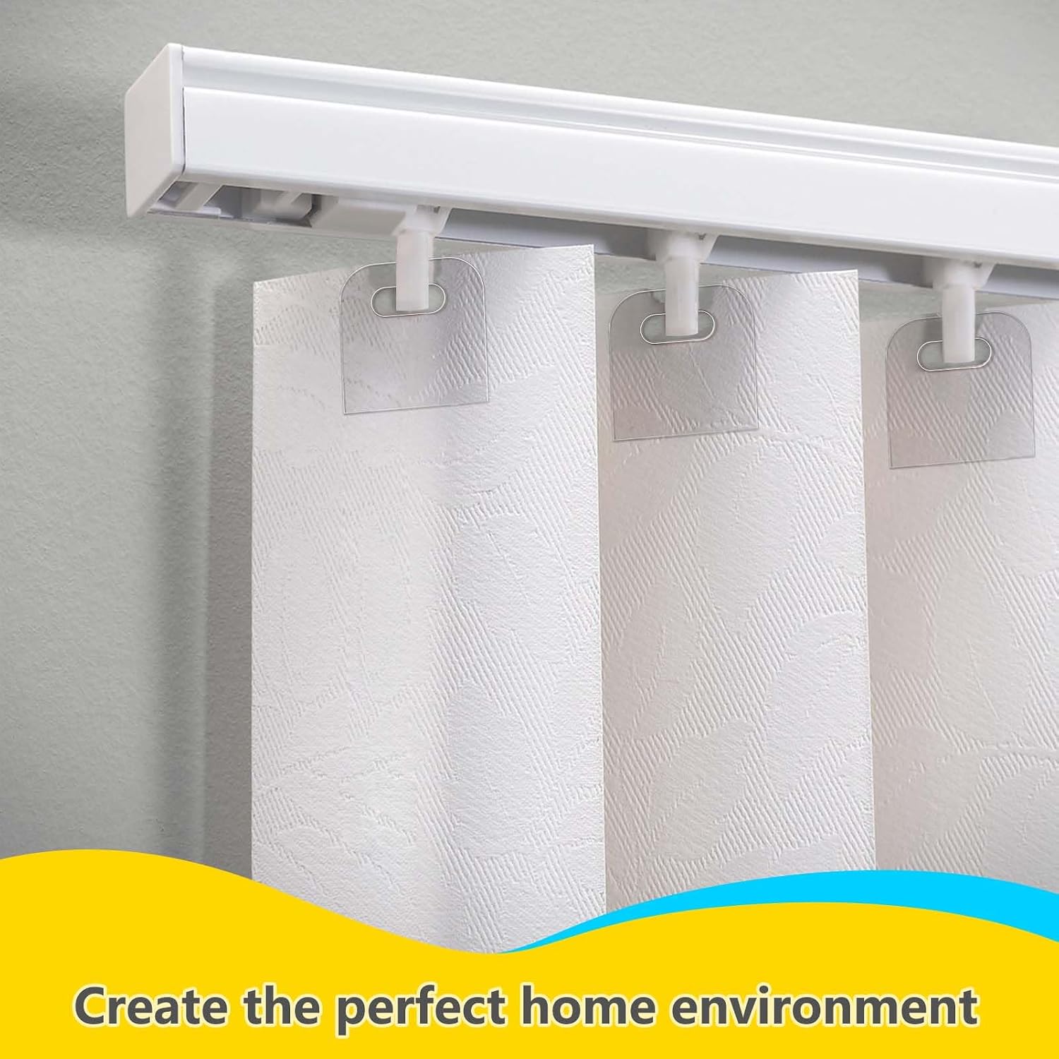 40 Pack Clear Vertical Blind Repair Tabs Sets with Vertical Blinds Replacement Stems and Clear Self-Adhesive Blinds Replacement Fixers, Window Blinds Repair Parts