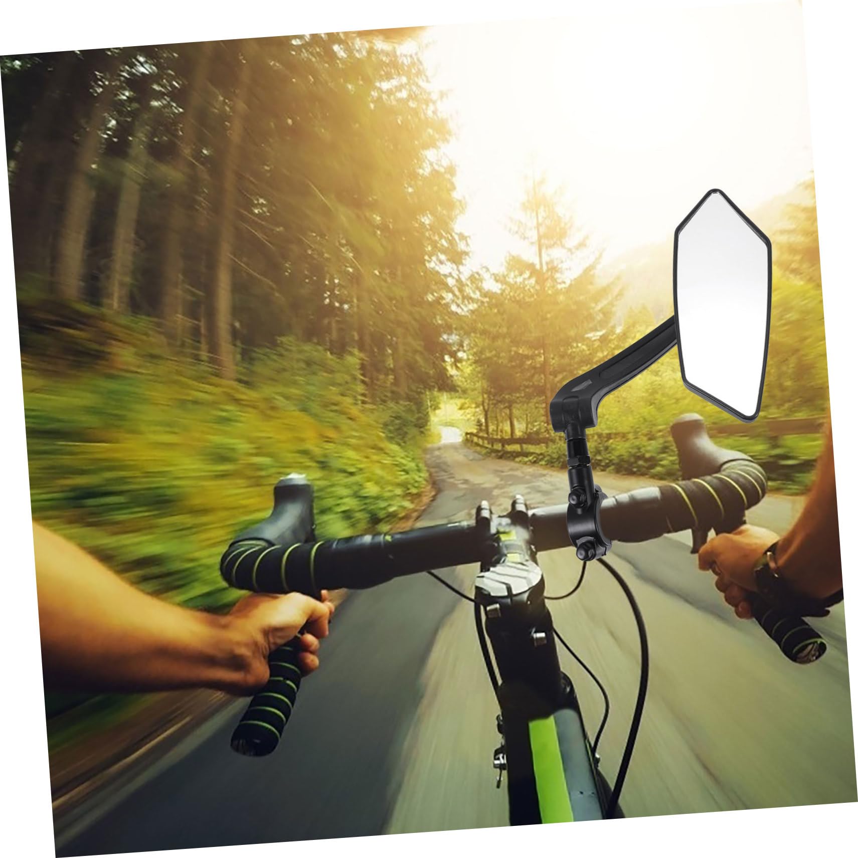 Toyvian 5 Pièces Rétroviseur Vélo avec Large Angle pour Accessoires de Cyclisme Routière