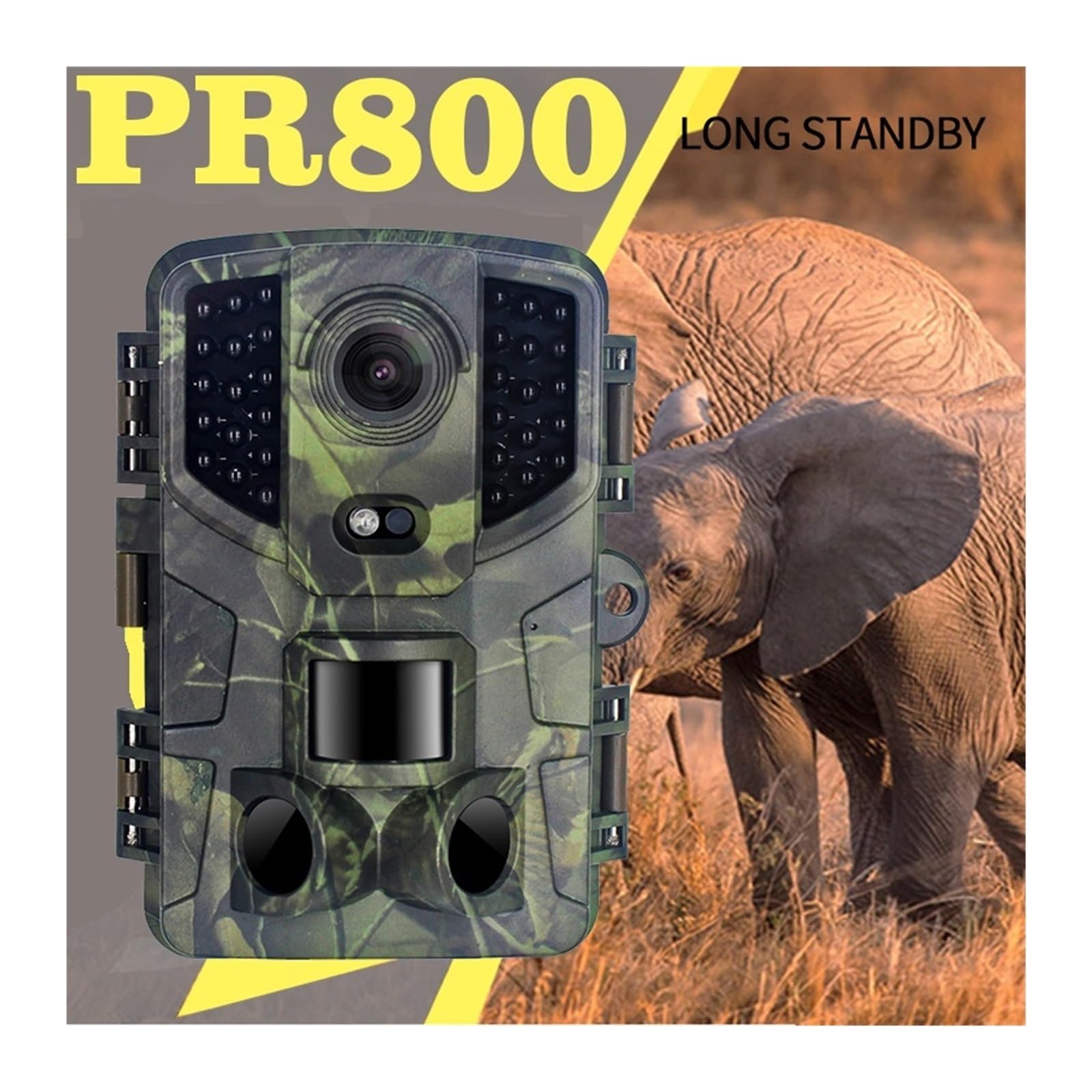 Cámara Vida Silvestre Cámara De Caza con Juego Rastro Tiempo Disparador Vista Sensor Movimiento For Vida Silvestre Confiable Preciso(PR800)
