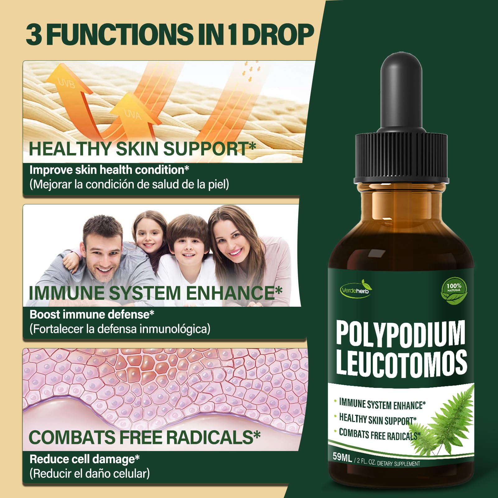 Polypodium leucotomos Immune Support Drops — Amazon image 5