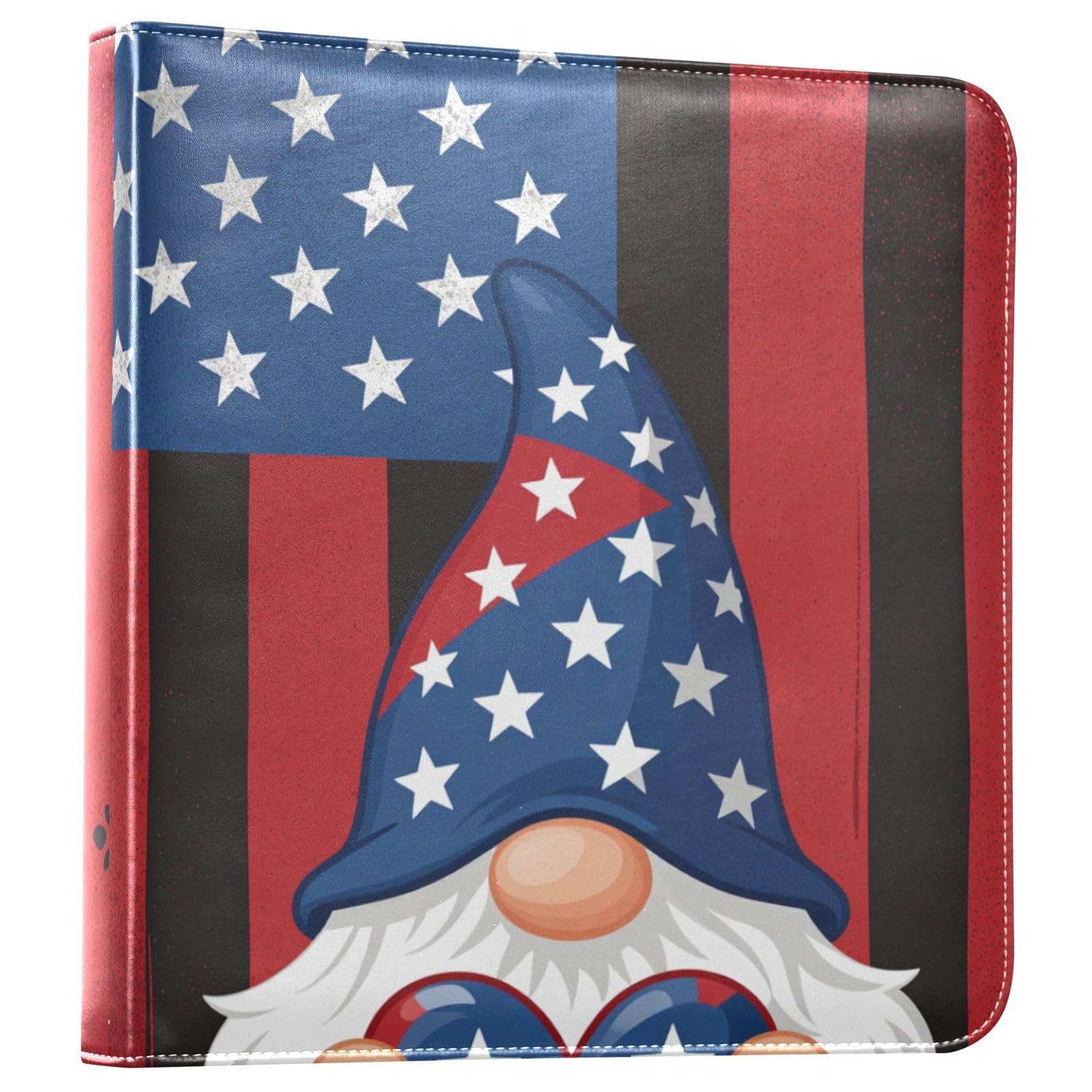 Gnome Us Flag Album fotograficzny ze skóry PU