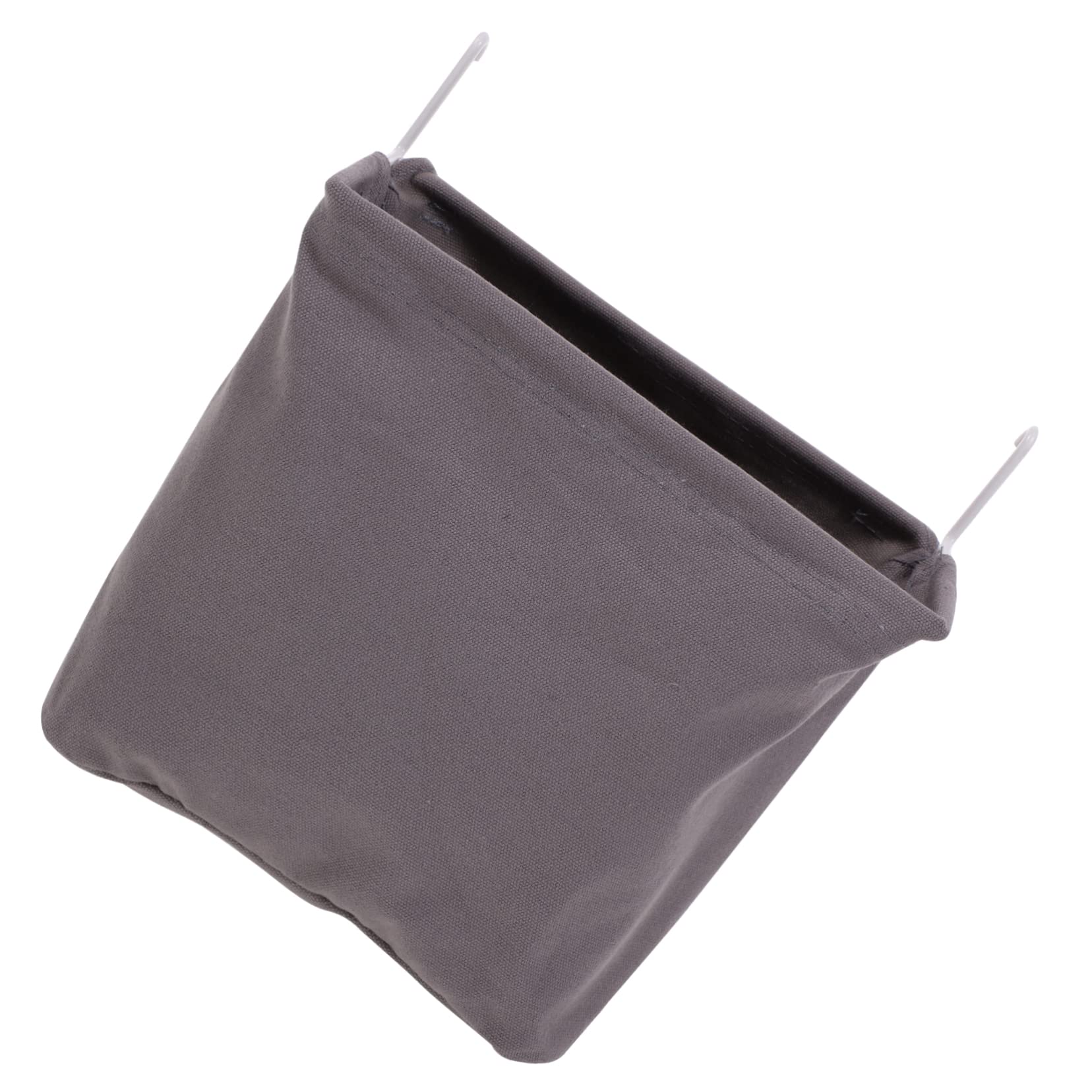 Amosfun 2 Pezzi borsa di stoffa piolo contenitore cesto porta oggetti da appendere tavola con picchetti organizzazione dei cestini cestino montato a parete Acciaio inossidabile
