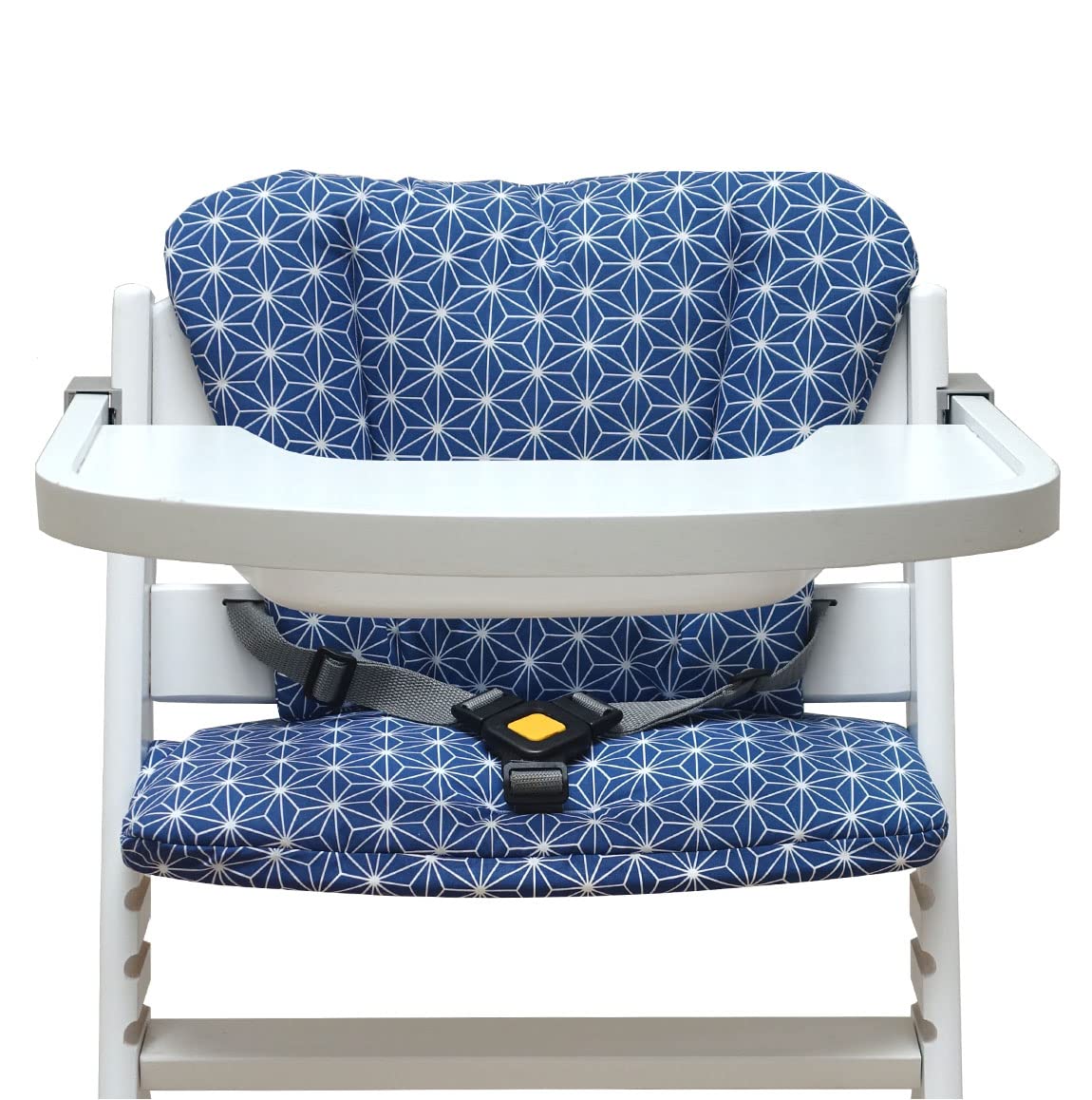 Blausberg Baby - Timba Sitzkissen Set für Safety 1st Hochstuhl - Happy Star Blueberry Blau