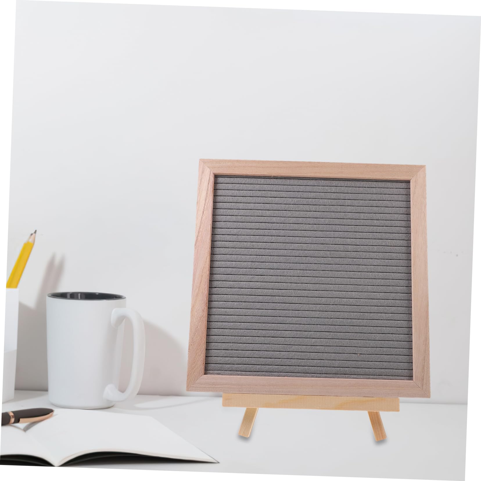 Tableau Lettres Amovibles en Feutre 1 Set avec Support Bois