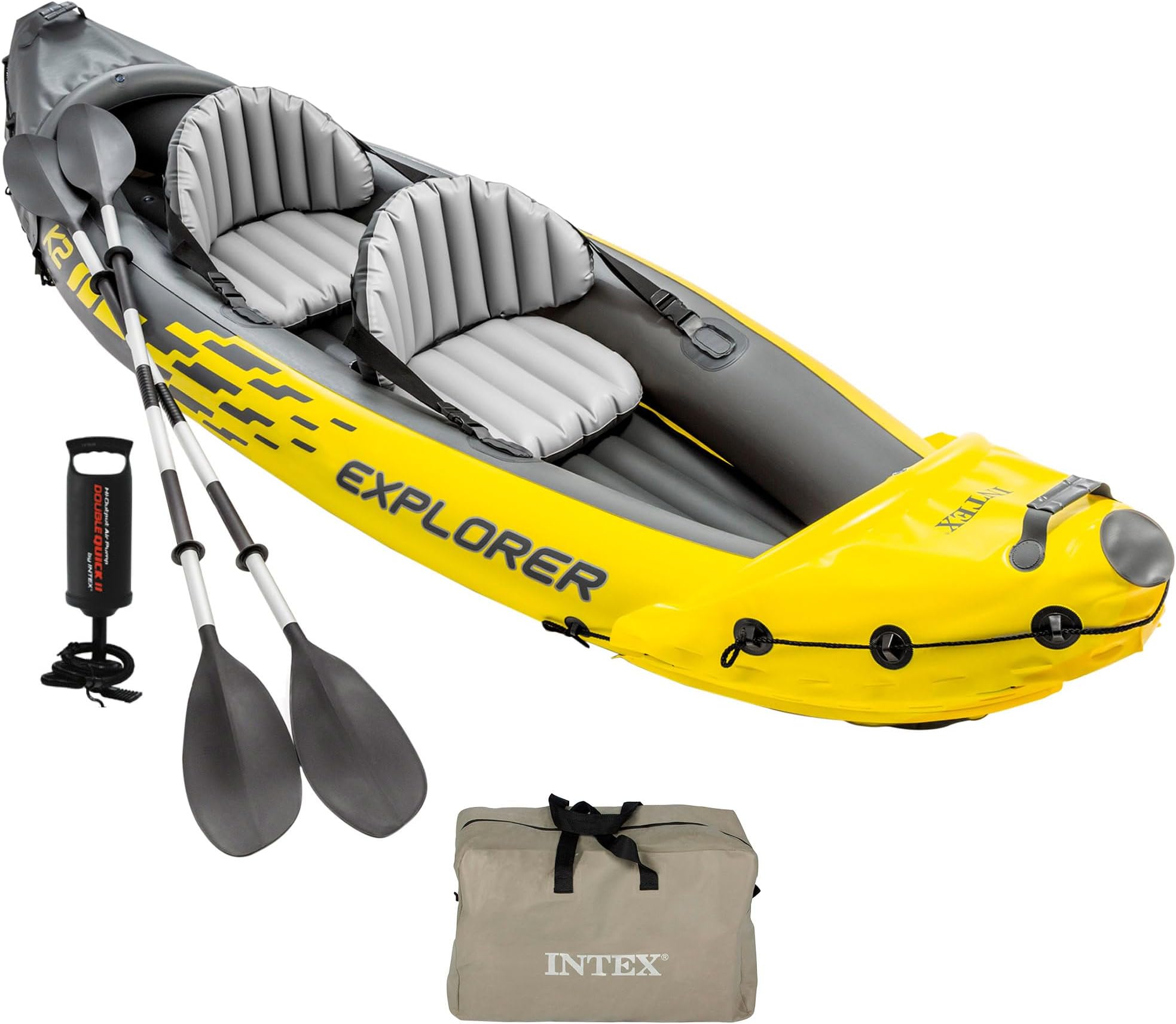 Intex Inflatable Explorer K2 Kayak Boat, Multi Color