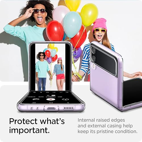 Miniatura 7 de AICase Funda transparente para Samsung Galaxy Z Flip 4, antiamarilleo, ultradelgada, delgada, transparente, rígida, para Samsung Flip 4 5G