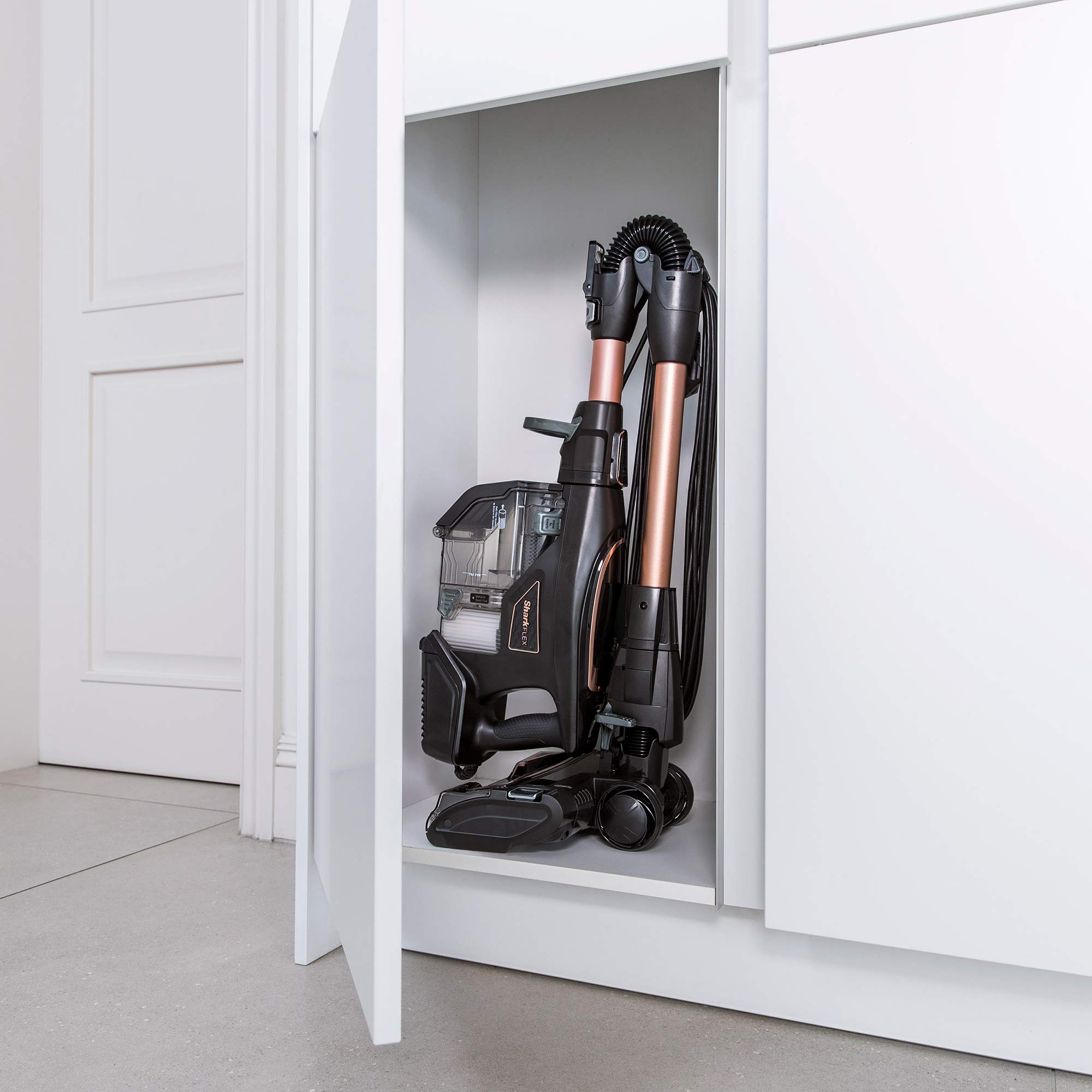 Shark Corded Stick Vacuum Cleaner [HV390UKT] Lightweight, Rose Gold