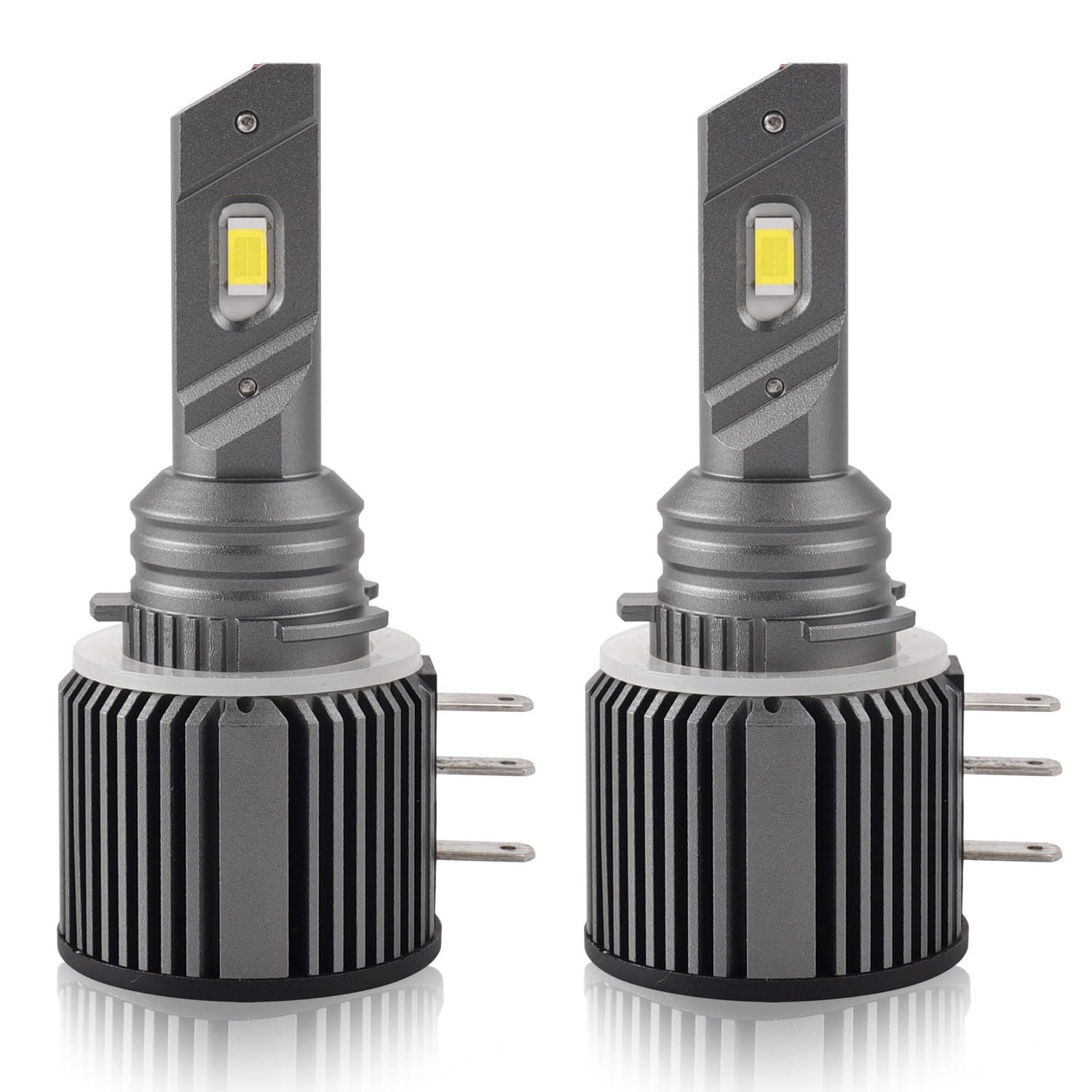 Erato Bombillas LED H15 para luces de conducción y de circulación diurna, DRL, 6500K, blanco xenón, CANbus, sin errores, todo en uno, Plug and Play, impermeables, kit de conversión de faros LED