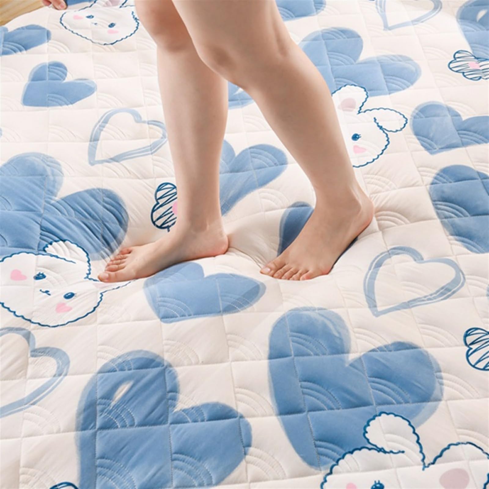 Matelas Souple Pliant Doux pour la Peau de Style Japonais Matelas Simple Double Pliable Matelas de dortoir étudiant Matelas épaissi Doux (Color : D, Size : 90x190cm)