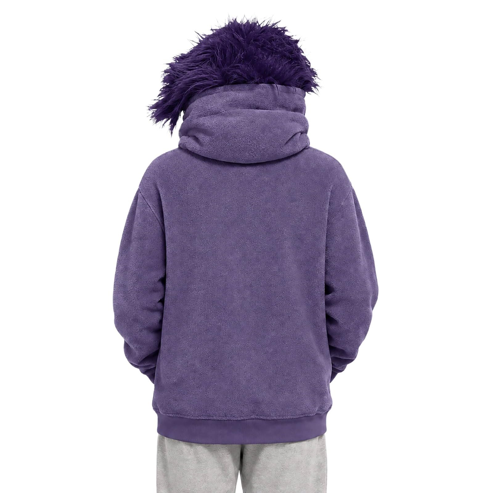 Big Mouth Monster Hoodies For Men Uk Adult Funny Pajamas Halloween Costumes, #Purple, 3XL - Image 6