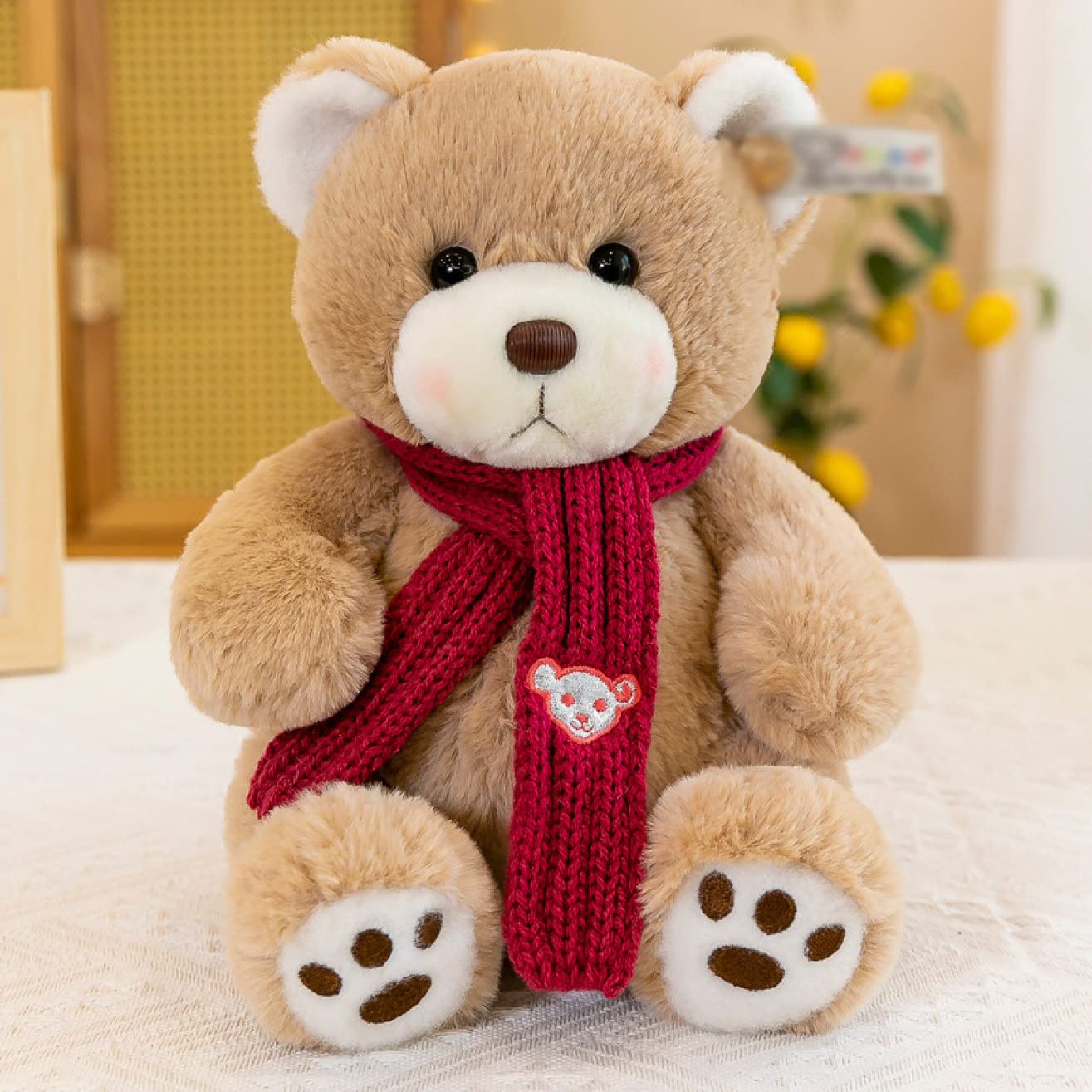 イギリス アンティーク テディベア クマ ぬいぐるみ 赤 レッド