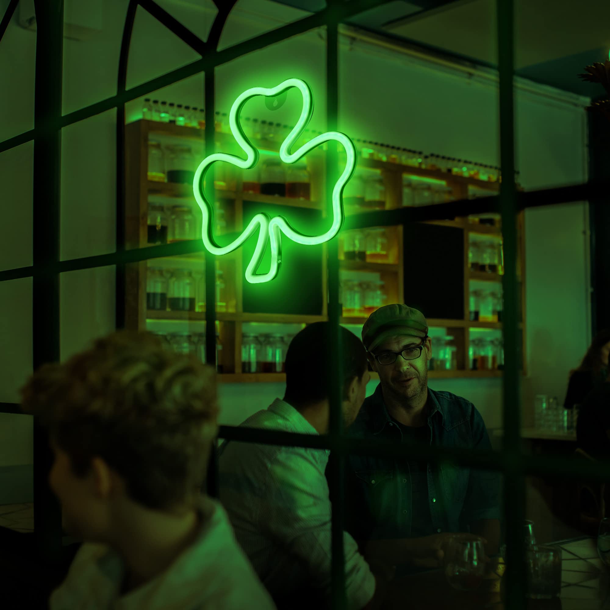 Widmann Kleeblatt-Dekoration – 22 X 22 Cm, Grün & Glänzend – Perfekt Für St. Patrick's Day, Partys & Als Mitgebsel
