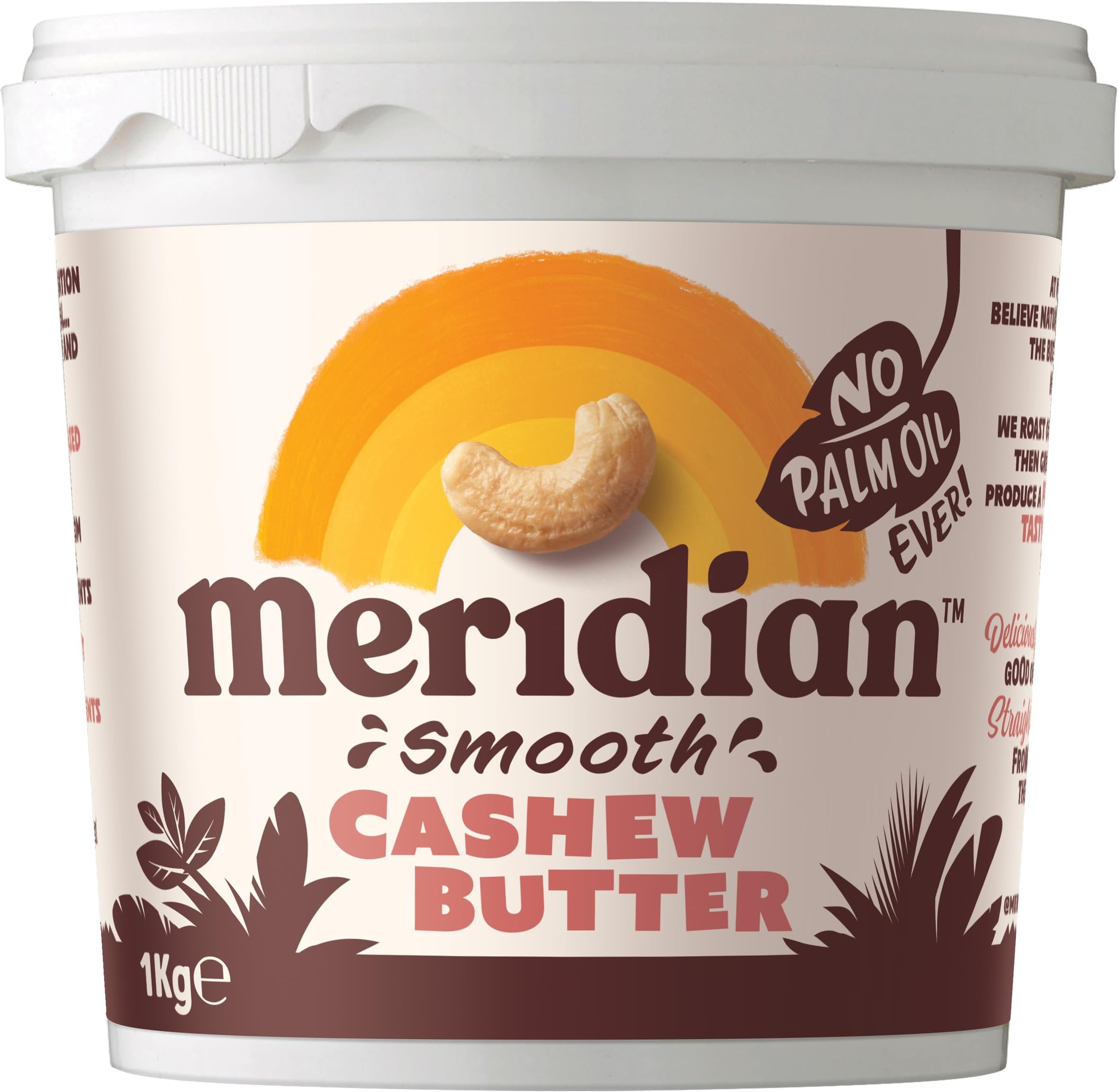 Smooth Cashew Butter 1kg | Natural Nut Butter, No Palm Oil, No Added Sugar, Gluten Free, Vegan, Dairy Free, Source of Protein