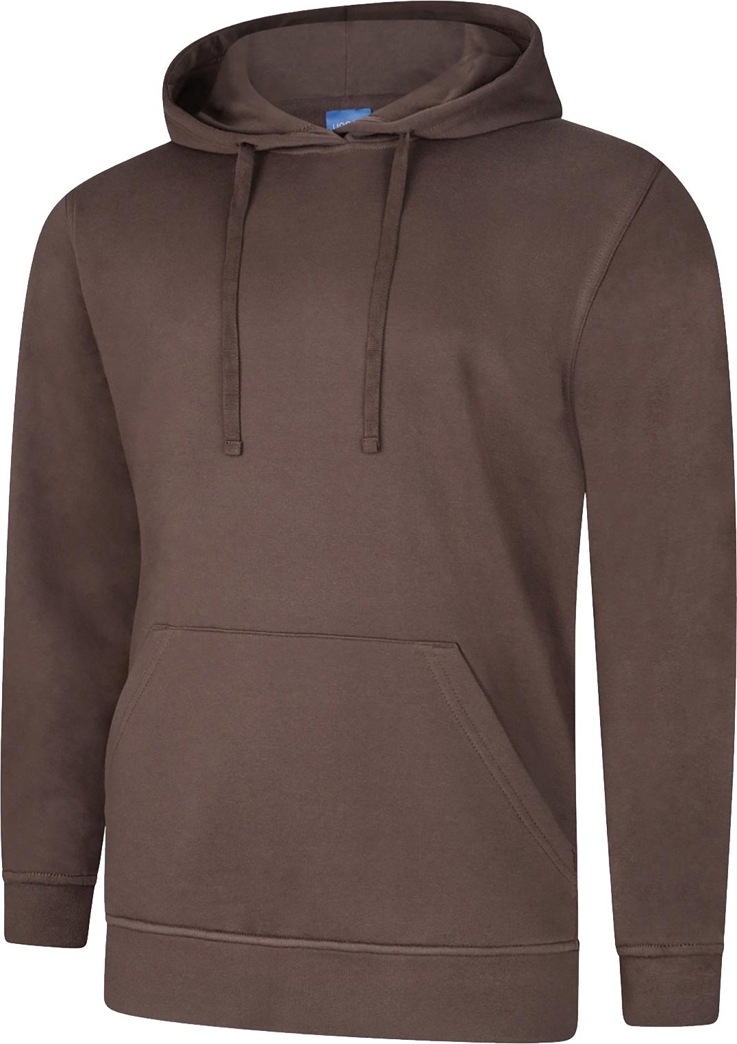 Uneek Uc509 Deluxe Hooded Sweatshirt Brown Xs