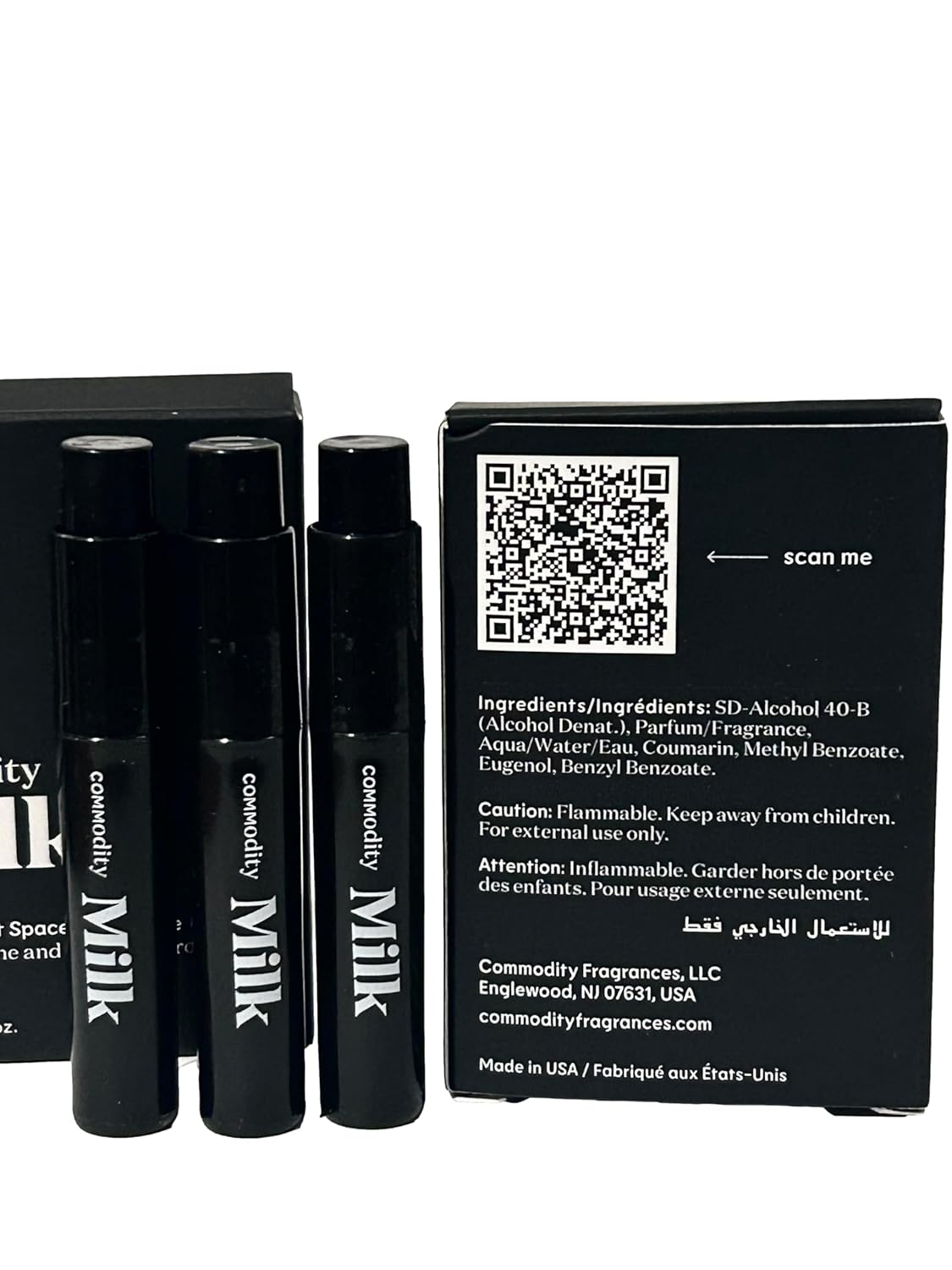 Commodity MILK UNISEX Perfume EDP Vial 2 ml / 0.07 oz - (SET OF 3) 9880