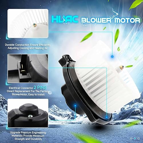 Miniatura 4 de Ventilador del motor del ventilador del calentador para Toyota Pickup 1989-1995, Toyota MR2/Tercel/Paseo/T100/RAV4, 1990-2005 Mazda Miata, Mazda