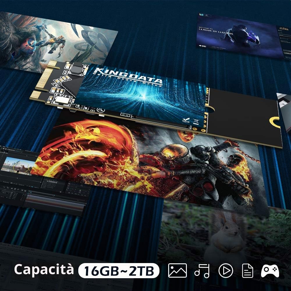 Unità SSD M.2 2280 128 GB Ngff Interno Disco Rigido 1 TB 512 GB 250 GB 120 GB per laptop SATA III 6 GB/s Il desktop ad alte prestazioni (128 GB, M.2 2280)