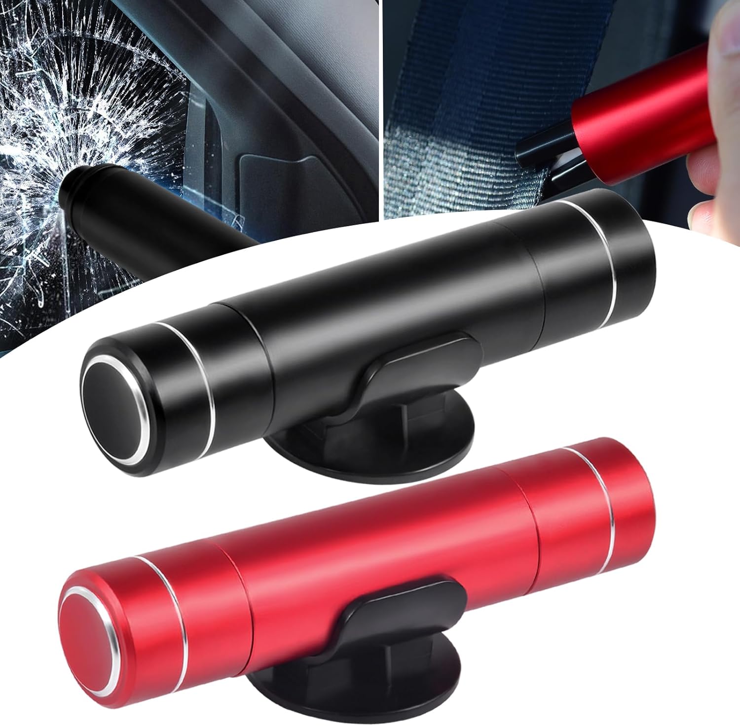 TEETSY Car Window Breaker Tools 2in1 One Second Car Glass