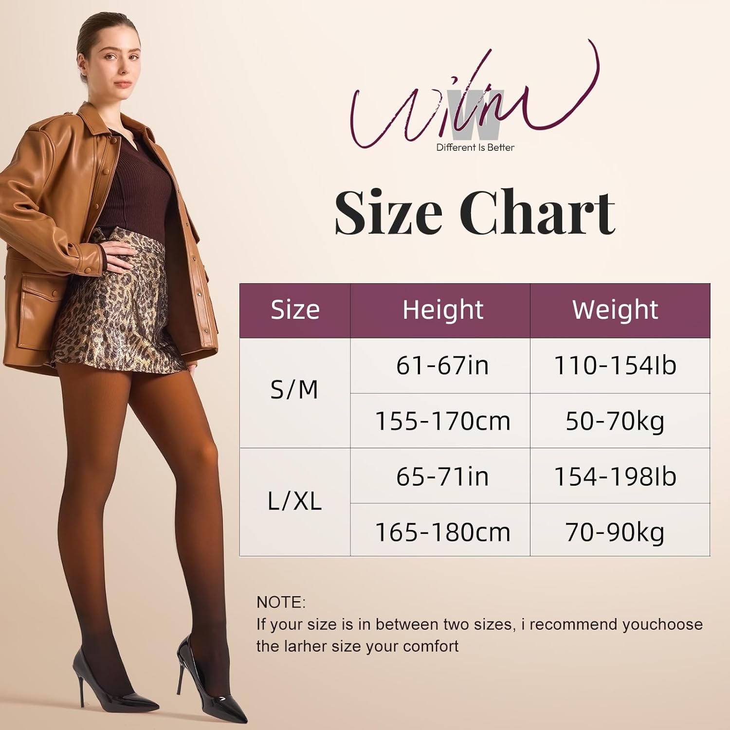 WiliW フリース裏地タイツ レディース ハイウエスト 暖かいパンティーストッキング レギンス フェイクシアー 保温 ミッドライズ