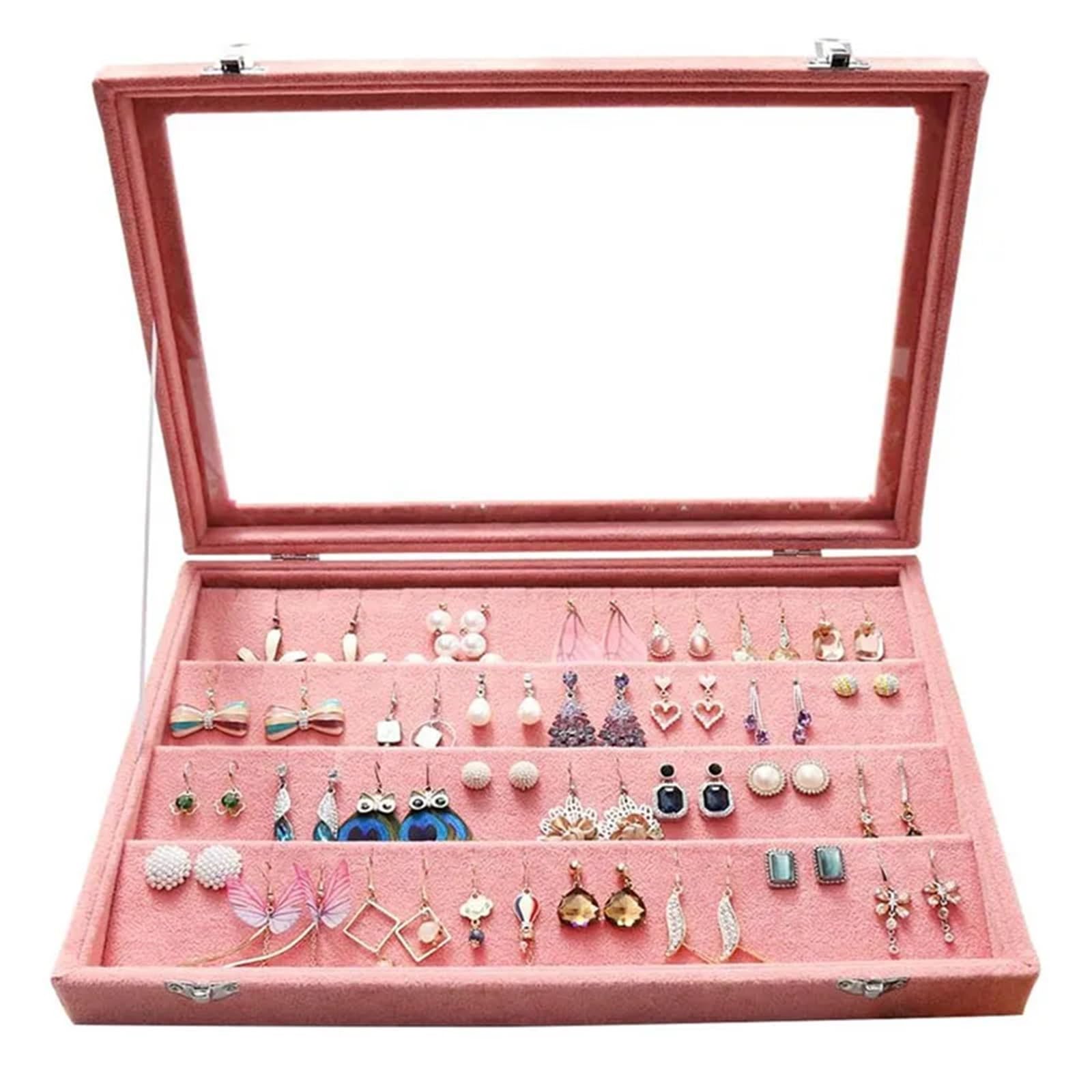 Boîte à boucles d'oreilles rose pour ne plus jamais perdre vos paires de bijoux