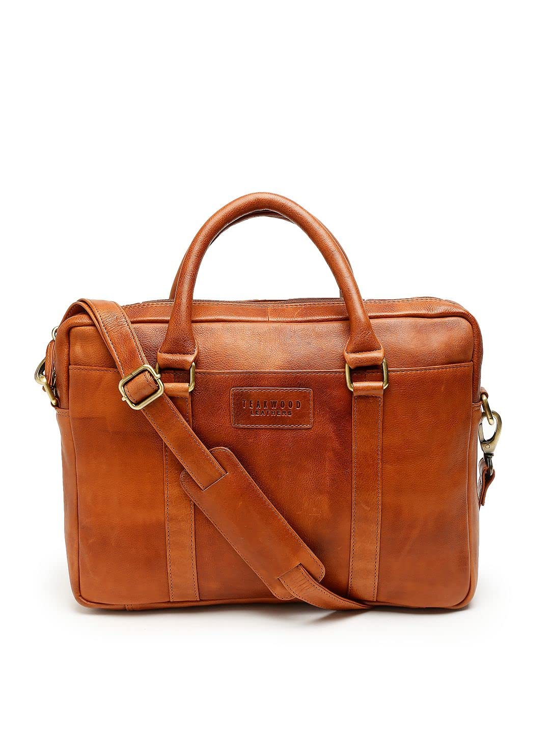 Teakwood Genuine Leather Laptop Bag Messenger Shoulder Briefcase Collage Office Business Handbag For Men(15.6 inch) (B09N3QWW7Y) Amazon Price History, Amazon Price Tracker