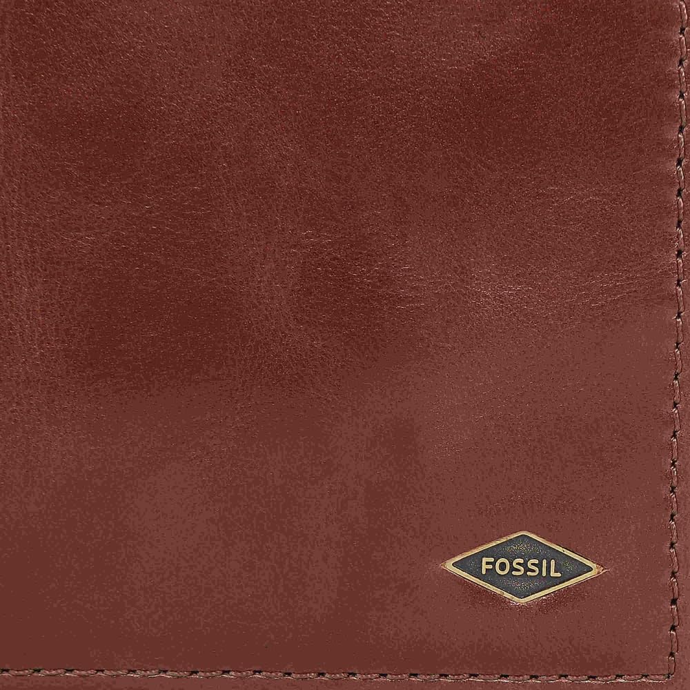 Fossil Herren Ryan Leather Bifold Geldbörse 11,43 cm L x 2,54 cm B x 9,525 cm H