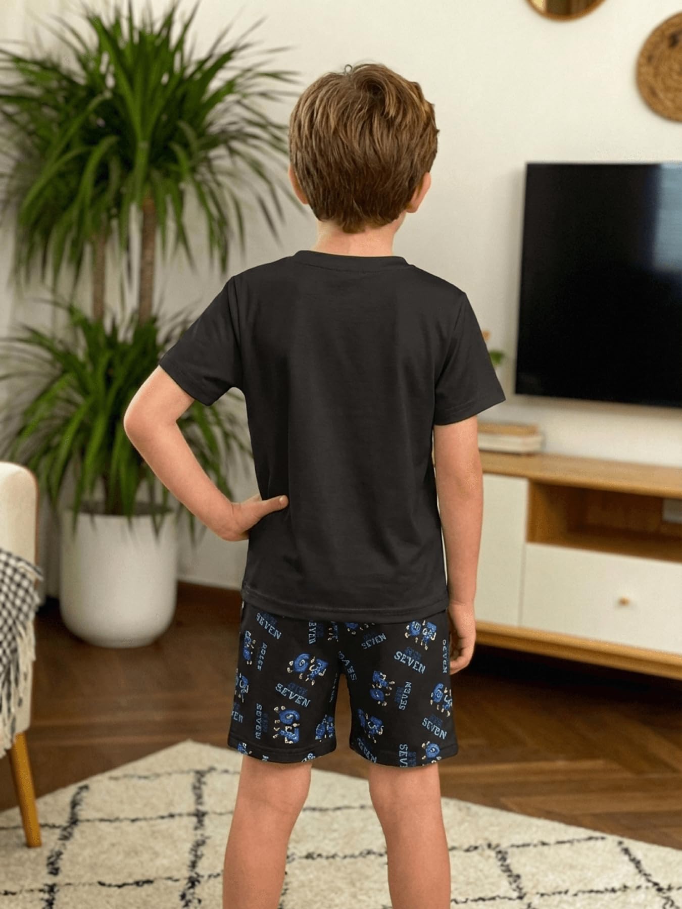 Pigiama 67 Meme per ragazzi e ragazze, motivo: Six Seven Number 6 7 Christmas a maniche lunghe, top e pantaloni, 2 pezzi, per bambini
