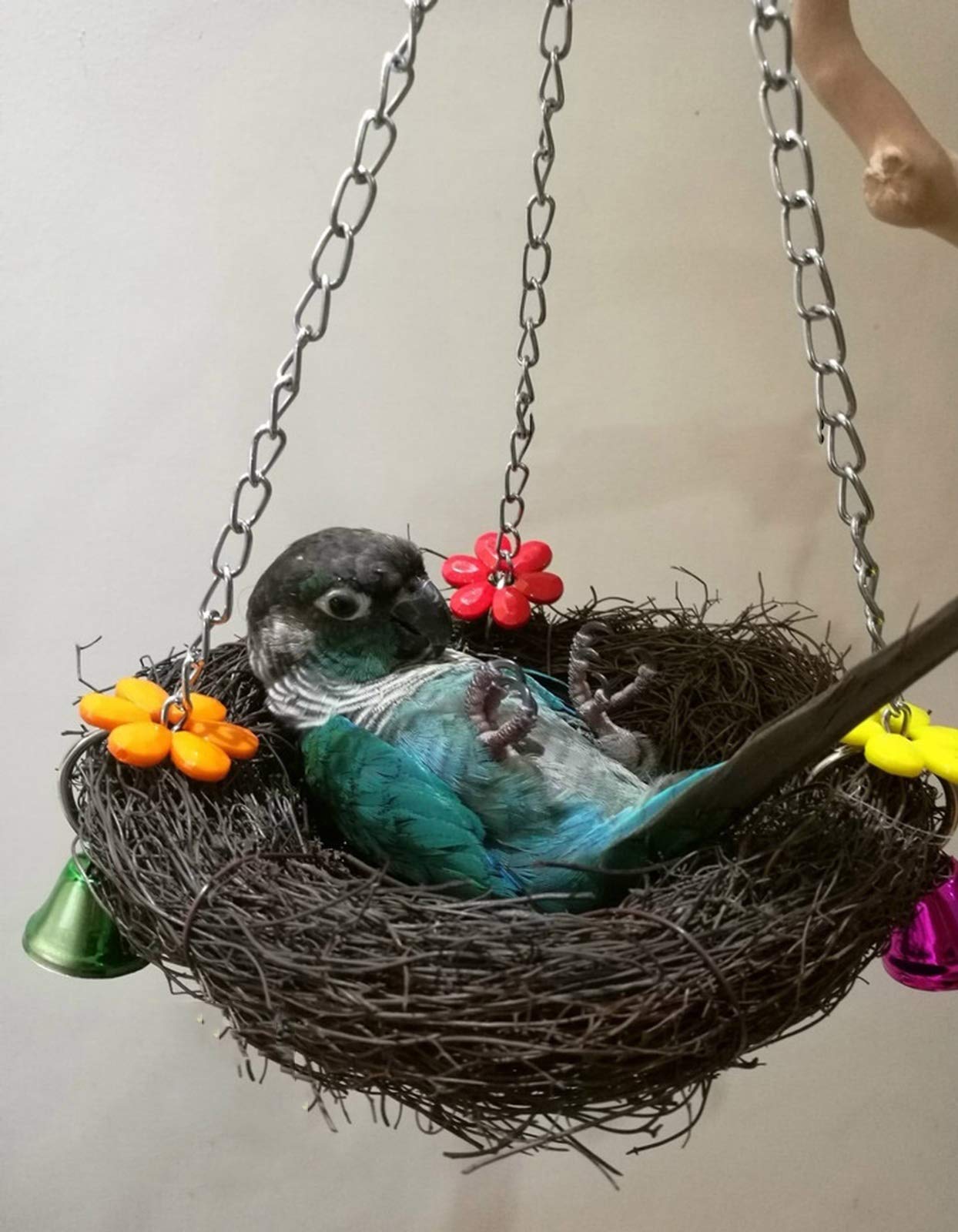 Nidi per Uccelli Nido di Uccello Naturale Fatto di Paglia, Posto di Riposo e di Allevamento per canarino Pappagallo, Diametro 12 cm, 15 cm, 17 cm, 20 cm, 25 cm (Size : Diameter 25cm)