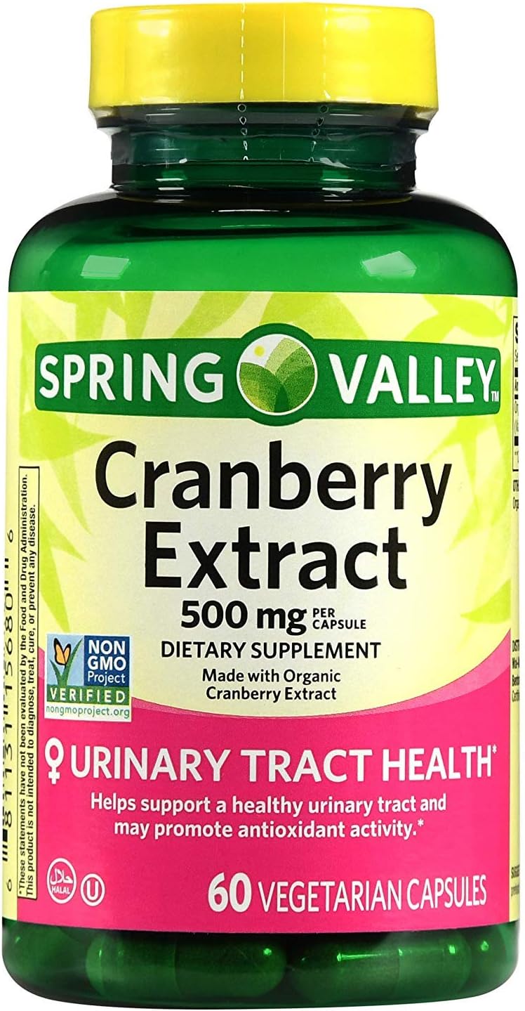 Spring ValleyCranberry Extract, 60 count, 500 mg per Capsule