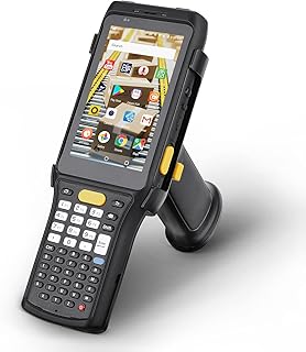 MUNBYN Android Barcode Scanner, Android 11 PDA, Zebra Scanner 4750MR, Mid Range Inventory Scanner with Number Pad & Pistol Grip, 2D QR Code, IP65 Rugged NFC 4G Wi-Fi Handheld for Warehouse-2023 New