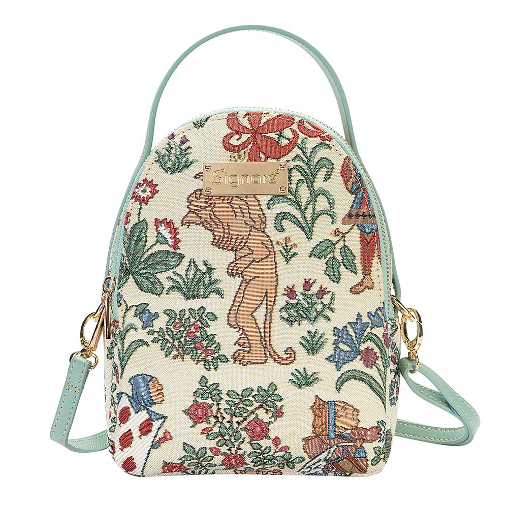 SignareSignare Tapestry Mini Backpack Women, Small Crossbody Purse, Travel Shoulder Bags, Handbag Wallet, Satchel School Bag, Daypack in famous Design