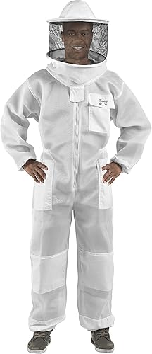 Miniatura 2 de Bees & Co Traje de apicultor ultraligero U83 con velo redondo
