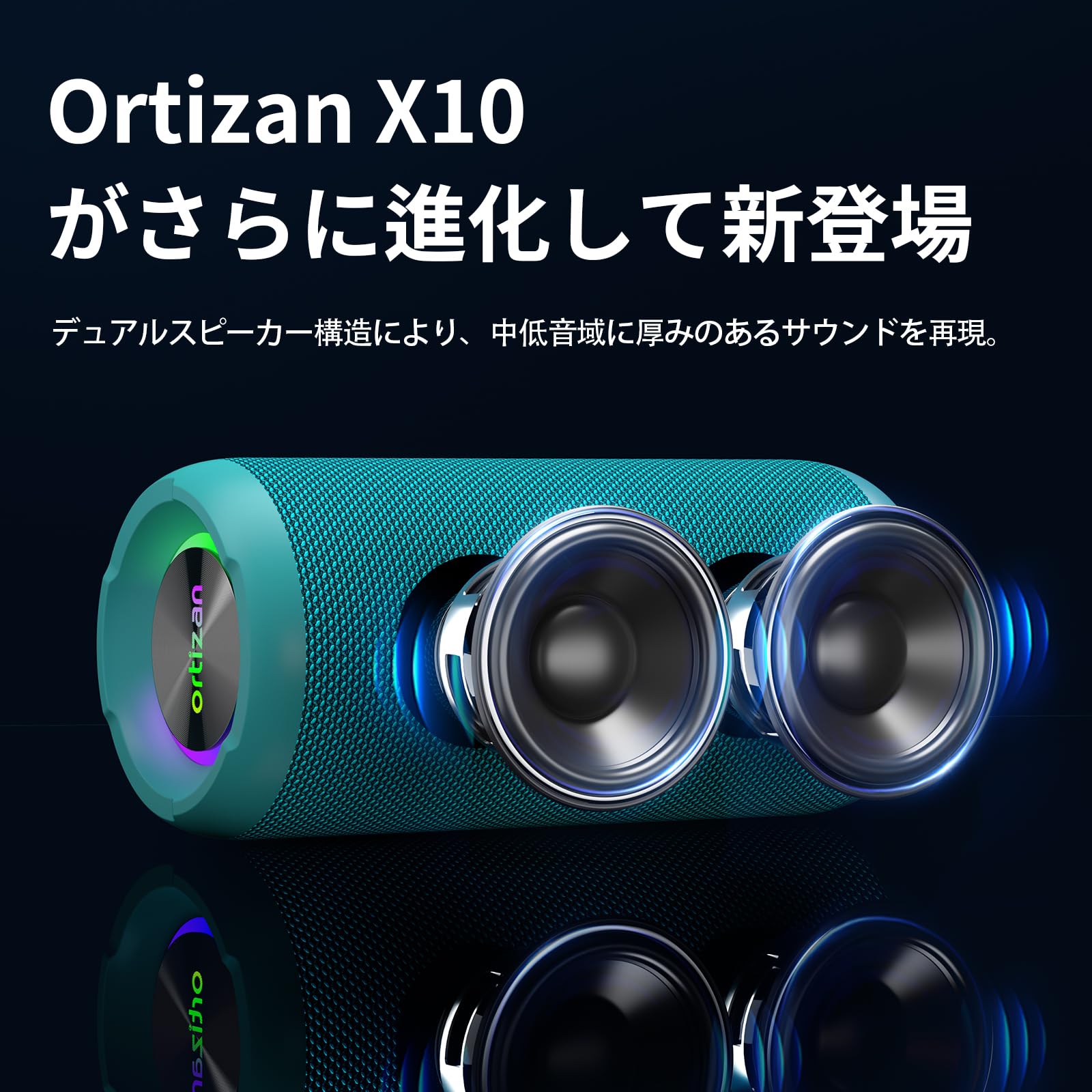 Amazon.co.jp: Ortizan ポータブル Bluetooth スピーカー IPX7防水 重