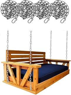 4 Pack 9.8 Foot 304 Stainless Steel Chain Kit for Bed Swings, Heavy Duty