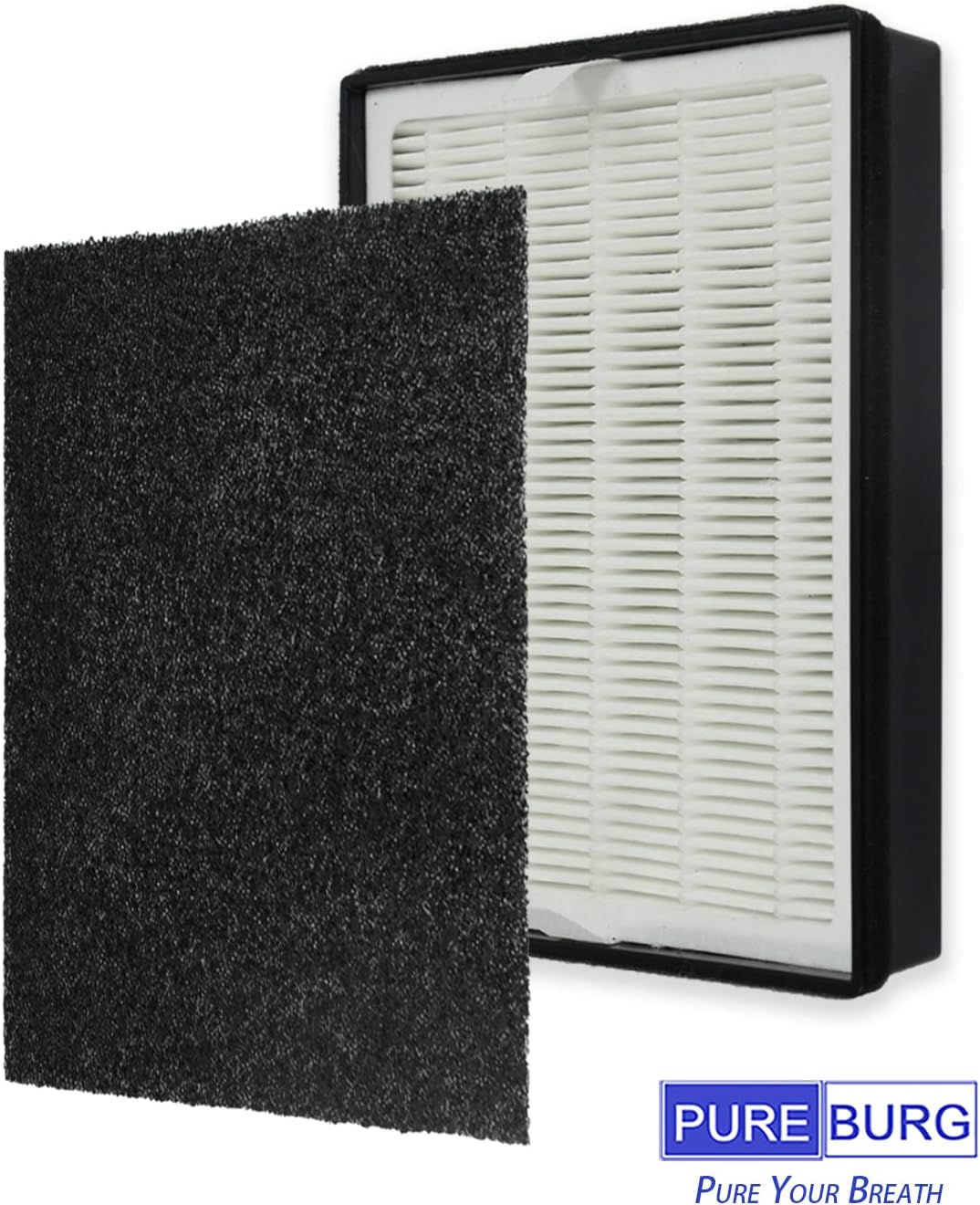 PUREBURG LV-H126-RF Replacement Filter Compatible with LEVOIT LV-H126 Air Purifier,2-Pack H13 HEPA + 8 x Activated Carbon Pre-Filters, Air Clean Dust VOCs - Image 3