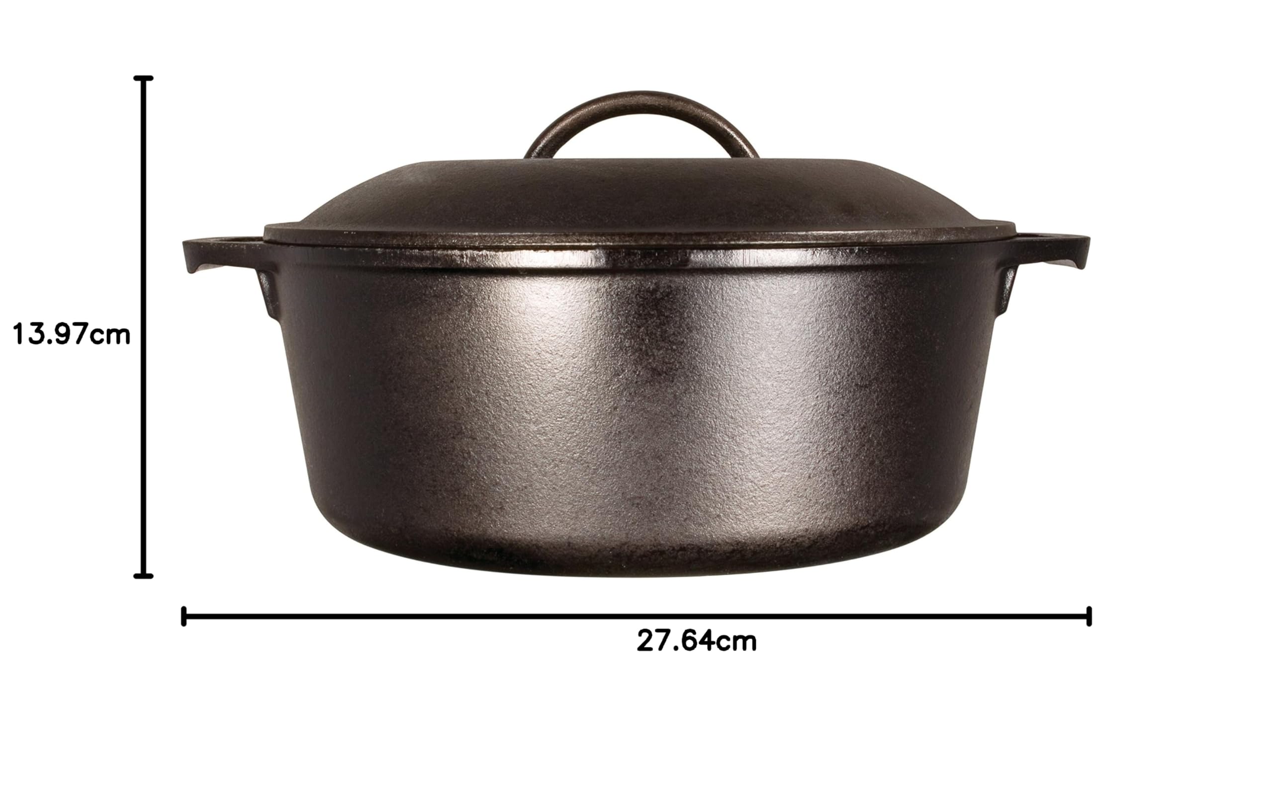 Amazon.co.jp: Lodge pre-seasoned cast-iron Dutch Oven withデュアル